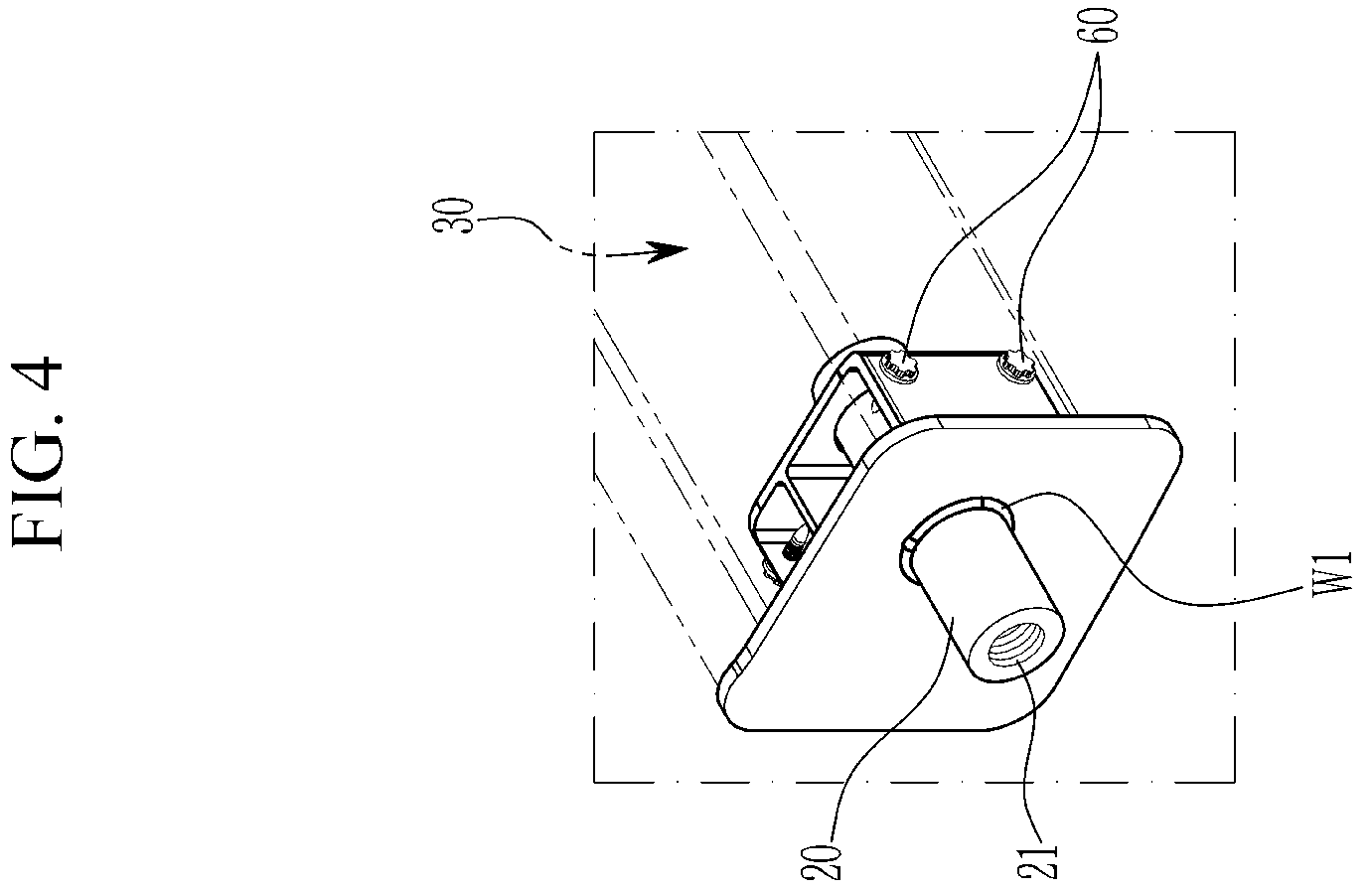 Patent US12508856 Figure 4 – Towing pipe connection structure