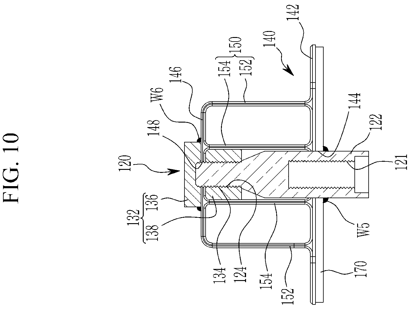 Patent US12508856 Figure 10 – Towing pipe connection structure