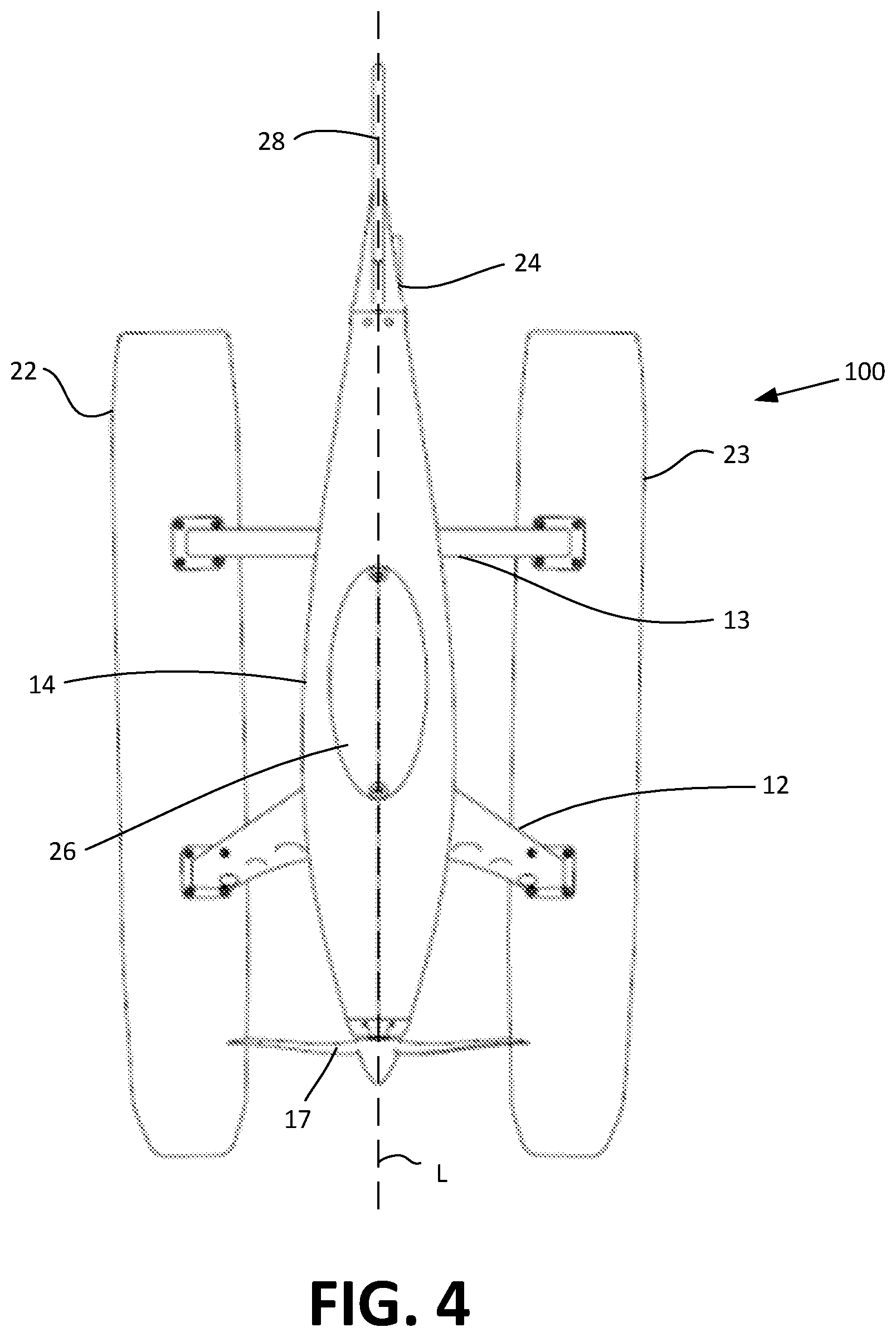Patent US12508858 Figure 2 – Lightweight land and water vehicle