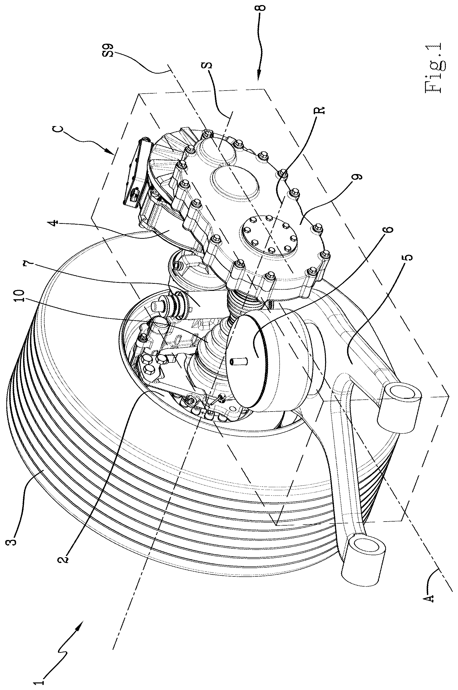 Patent US12508859 Figure 1 – Independent suspension
