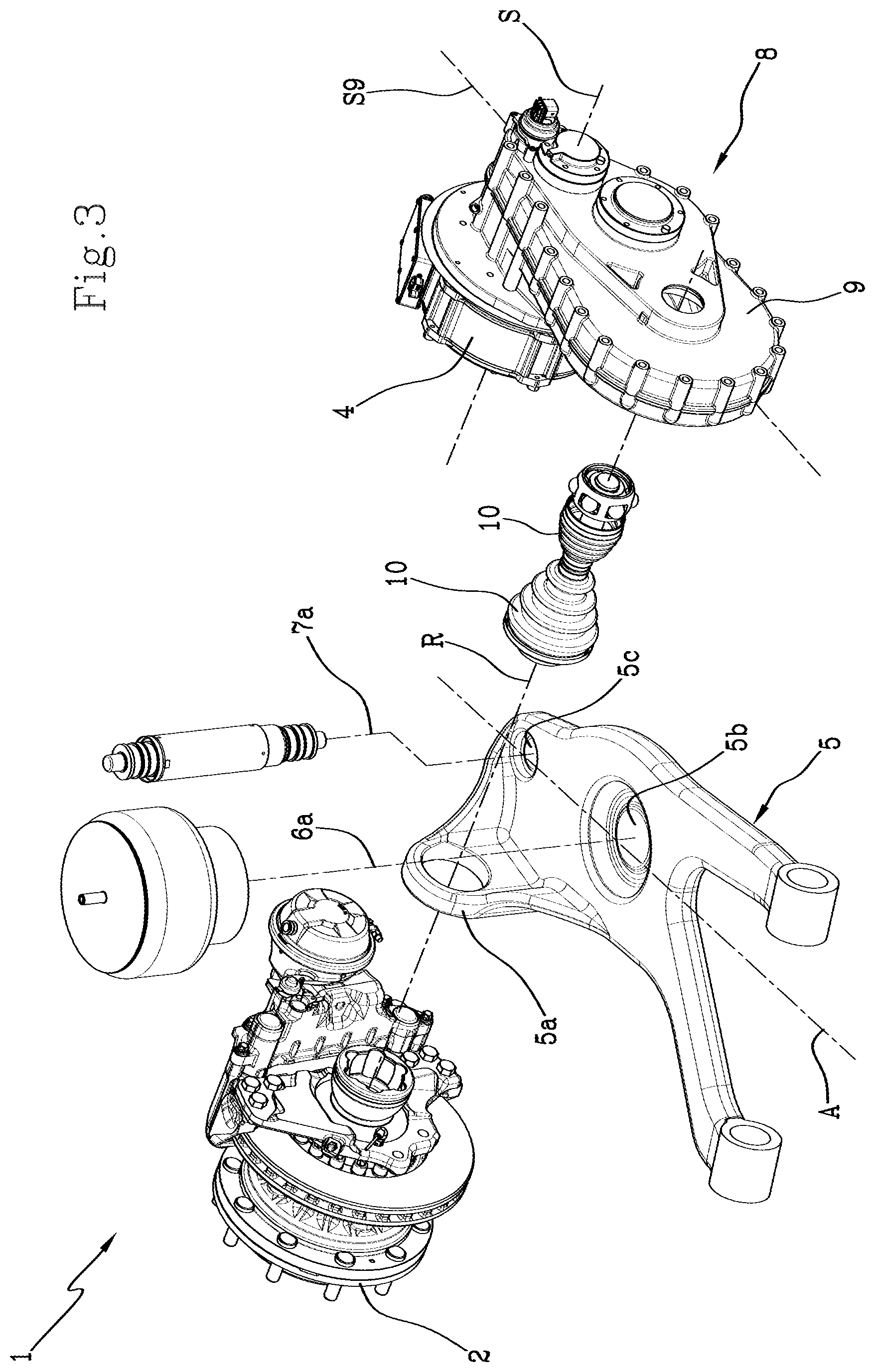 Patent US12508859 Figure 3 – Independent suspension