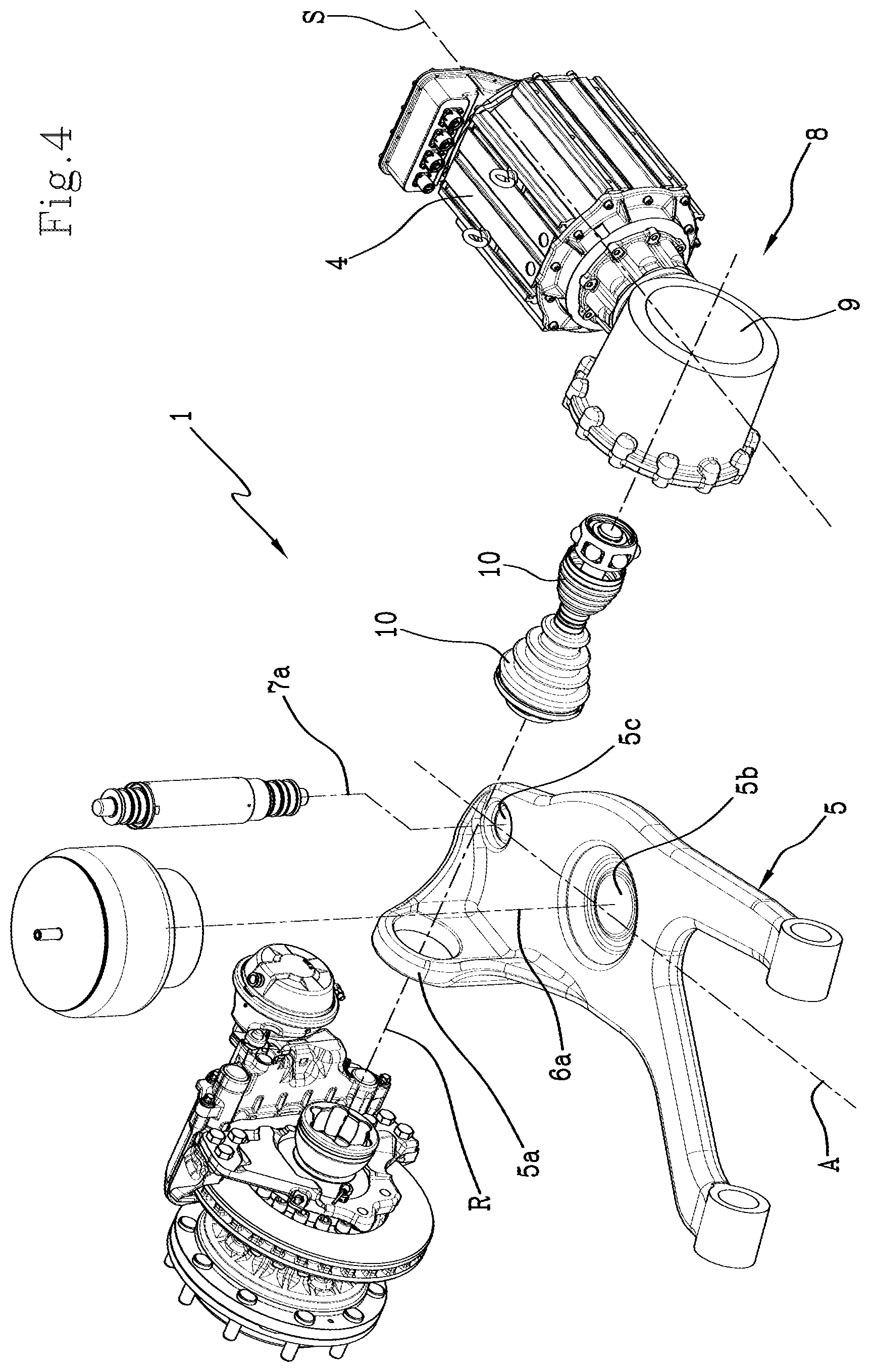Patent US12508859 Figure 4 – Independent suspension