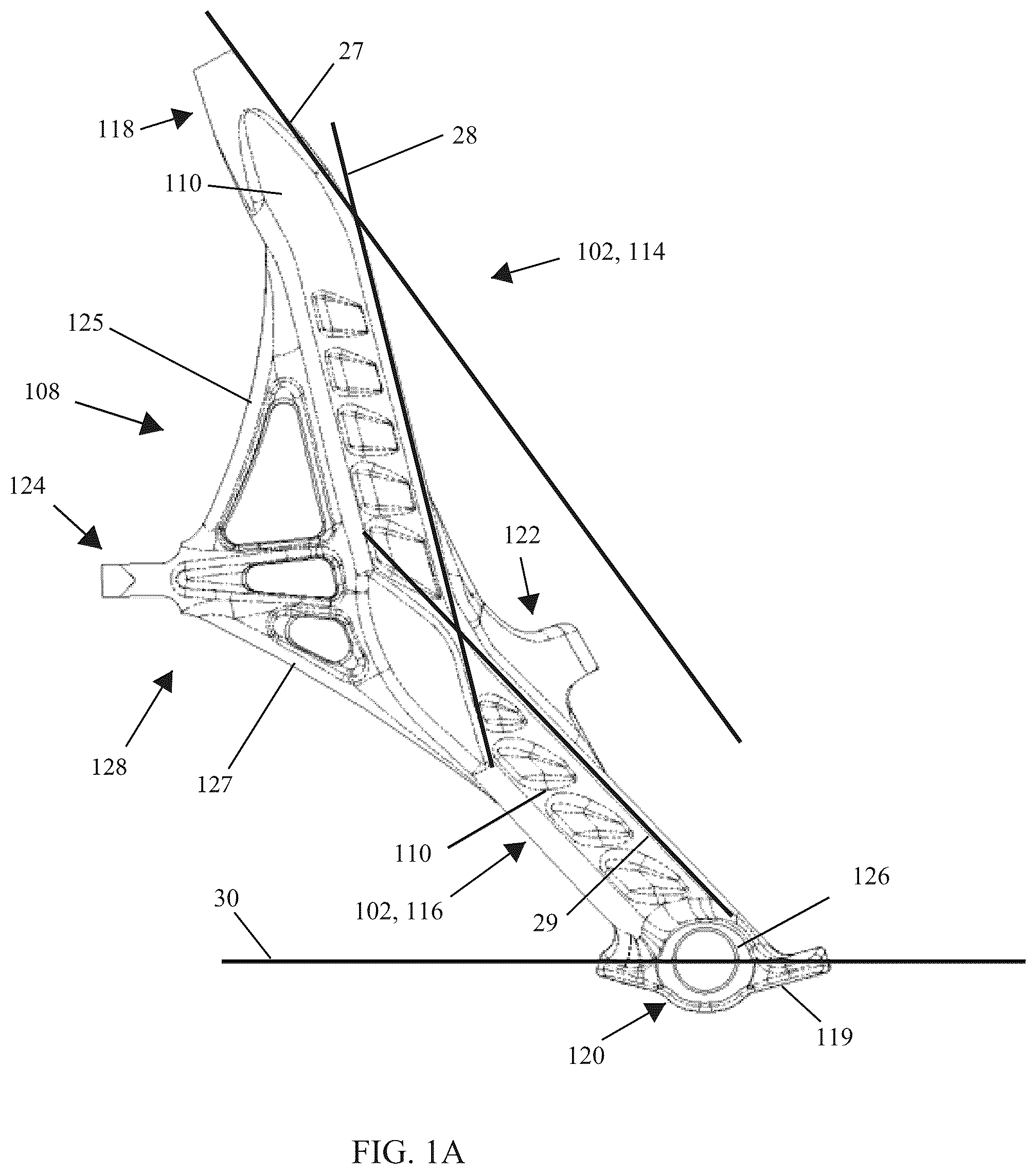Patent US12508860 Figure 1 – Spindle for a recreational vehicle