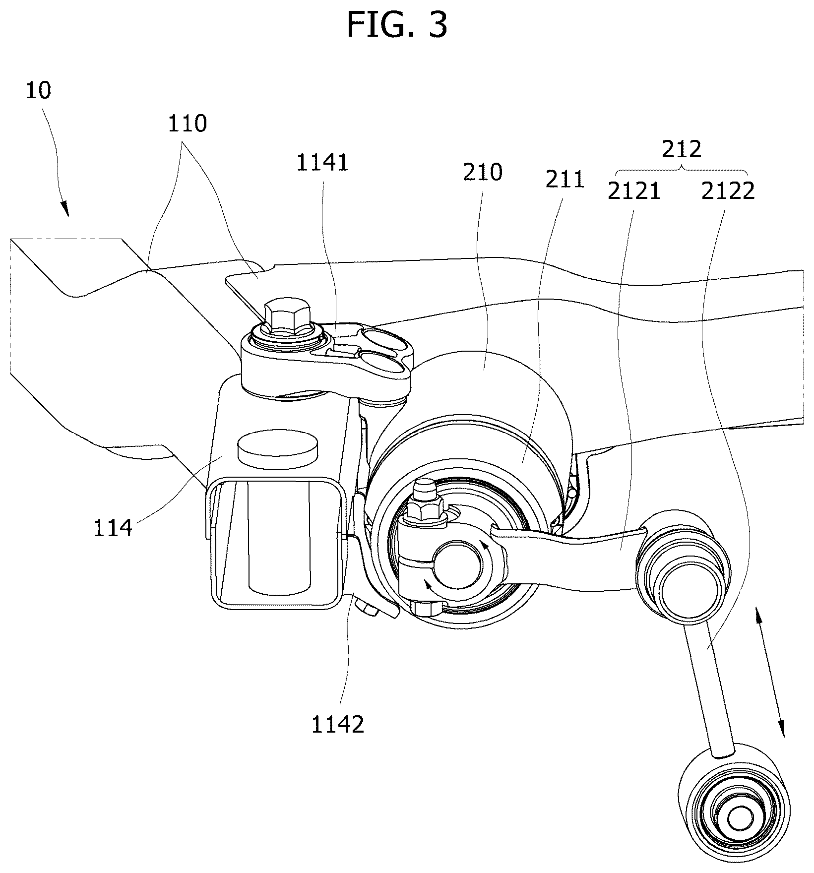 Patent US12508861 Figure 3 – Suspension apparatus and method of controlling the same