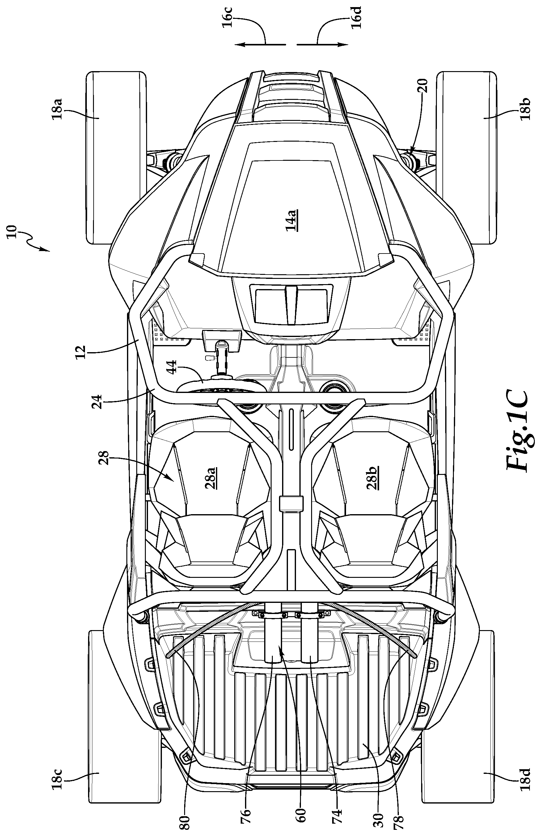 Patent US12508862 Figure 3 – Off-road vehicle having an actively adjustable suspension