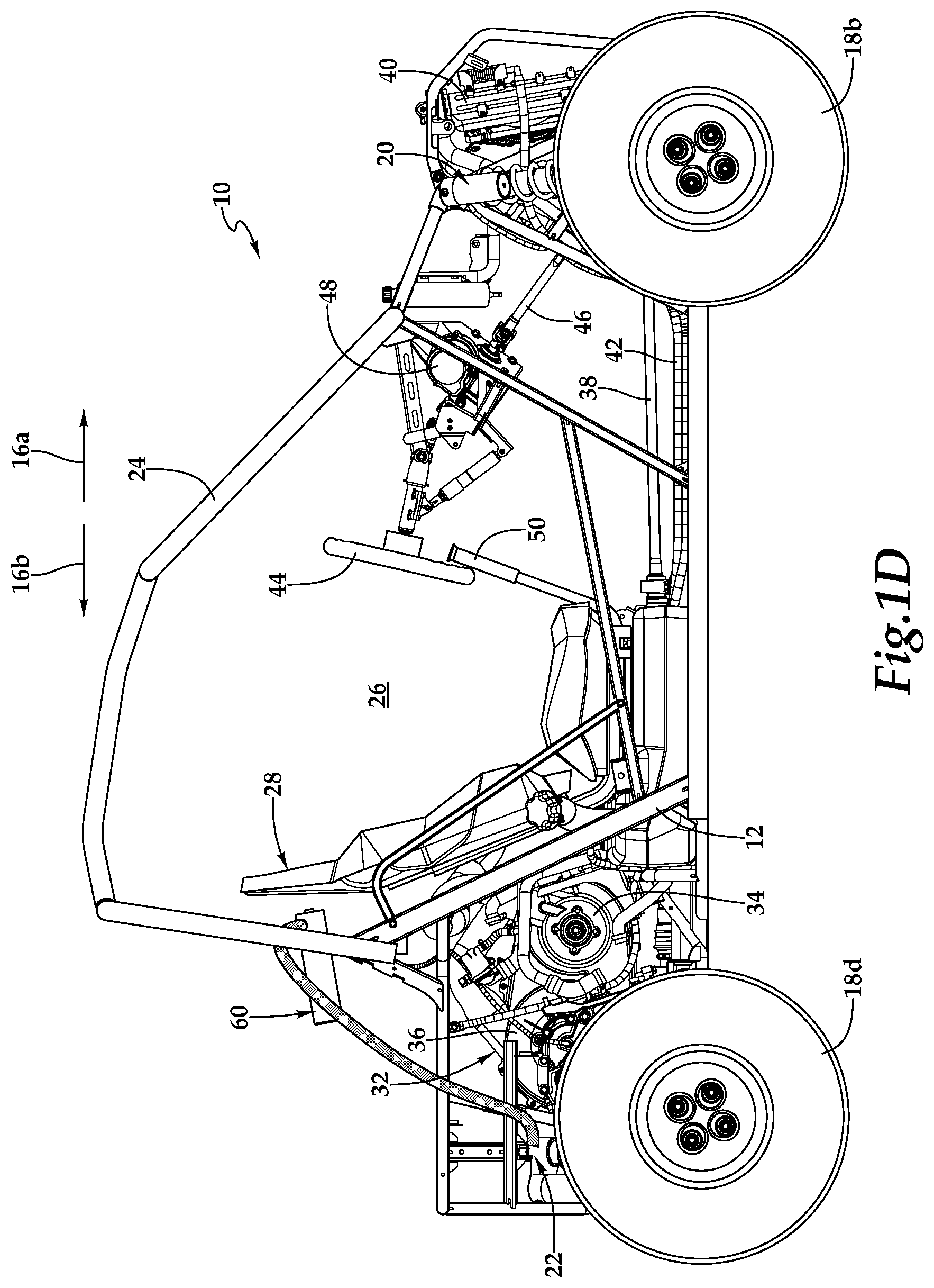 Patent US12508862 Figure 4 – Off-road vehicle having an actively adjustable suspension
