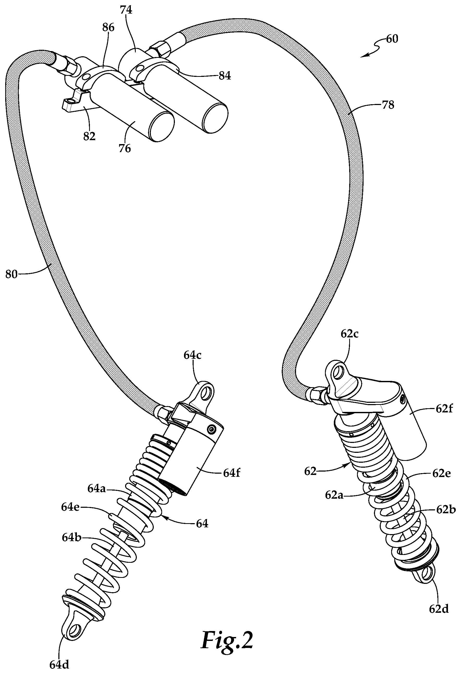 Patent US12508862 Figure 5 – Off-road vehicle having an actively adjustable suspension