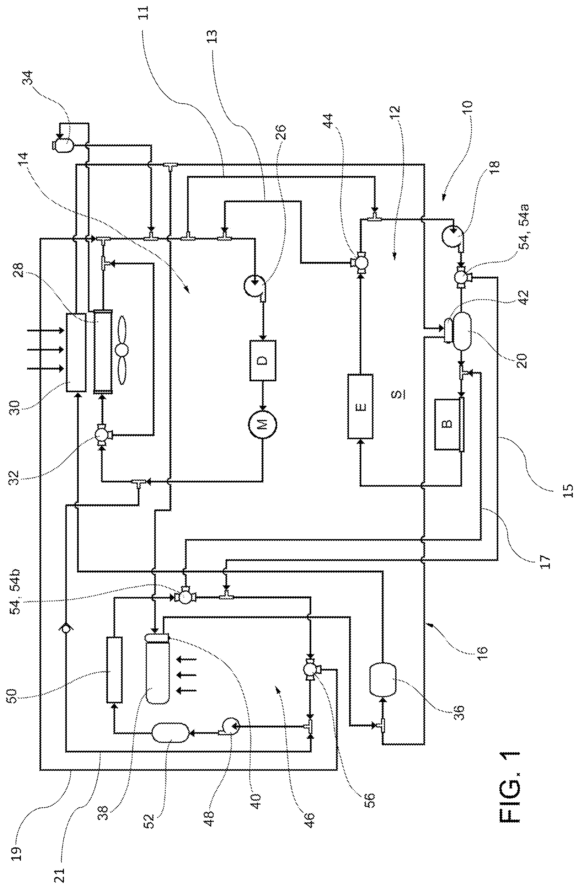 Patent US12508865 Figure 1 – Multi-mode thermal control system for a vehicle