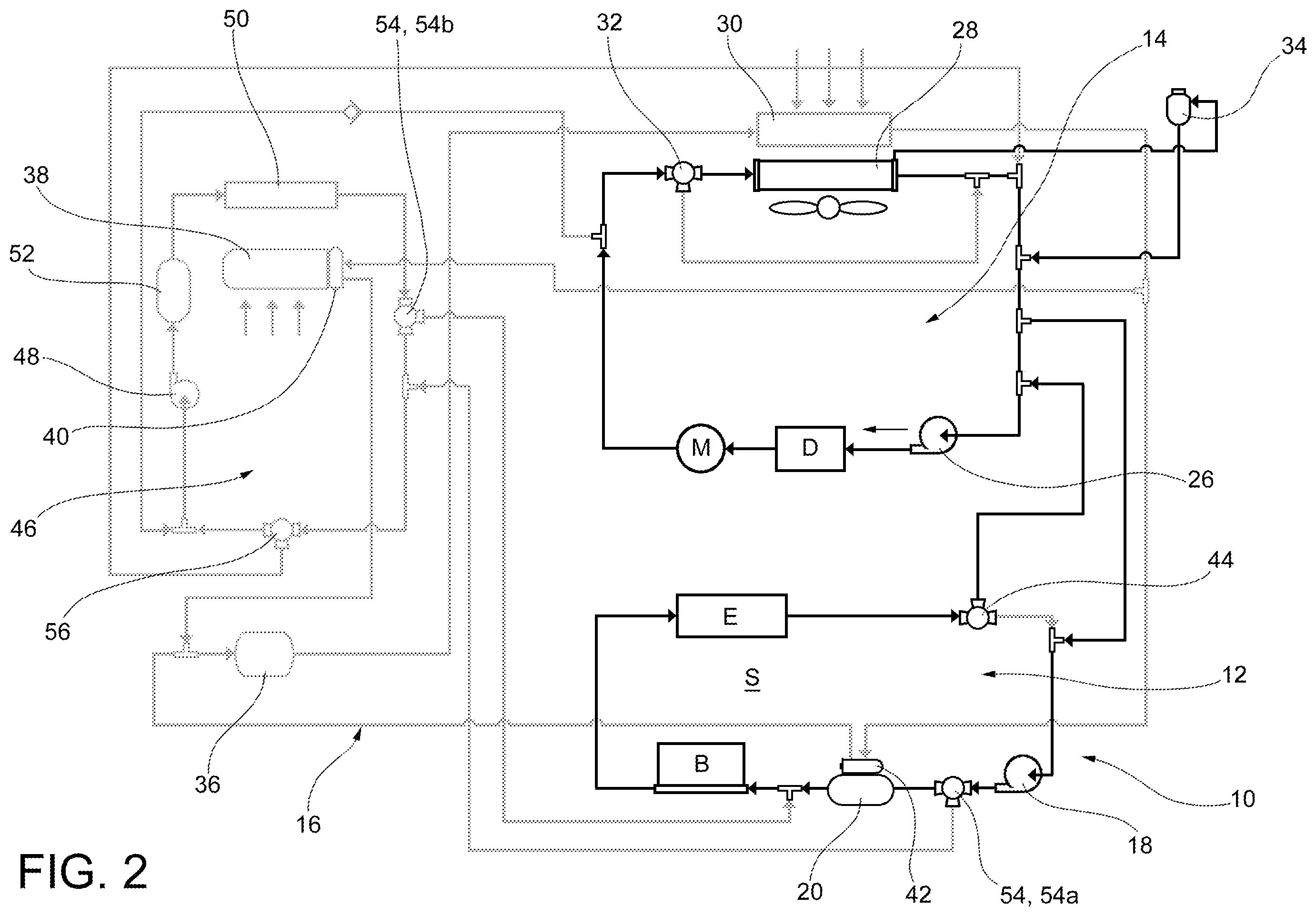 Patent US12508865 Figure 2 – Multi-mode thermal control system for a vehicle