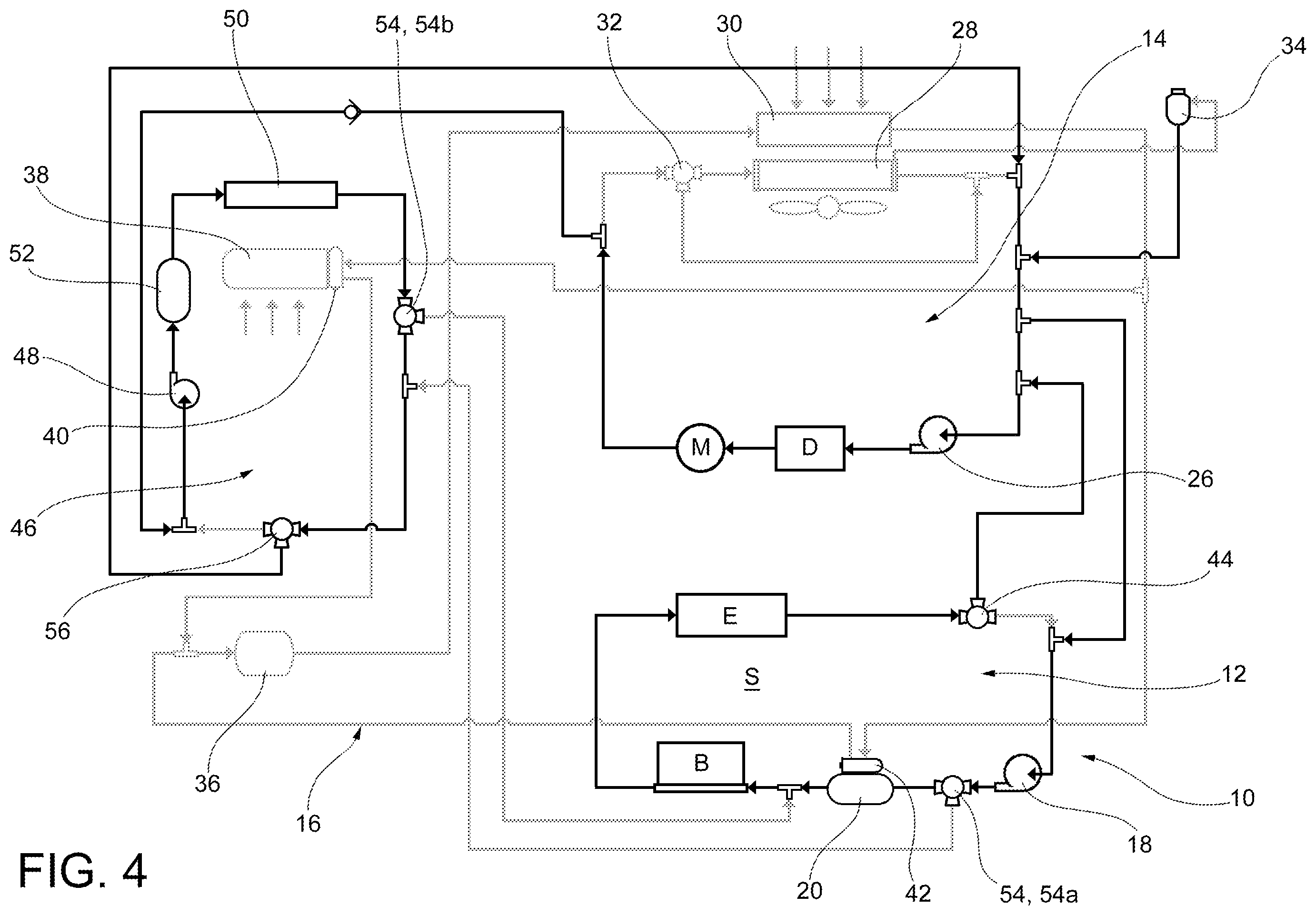 Patent US12508865 Figure 4 – Multi-mode thermal control system for a vehicle