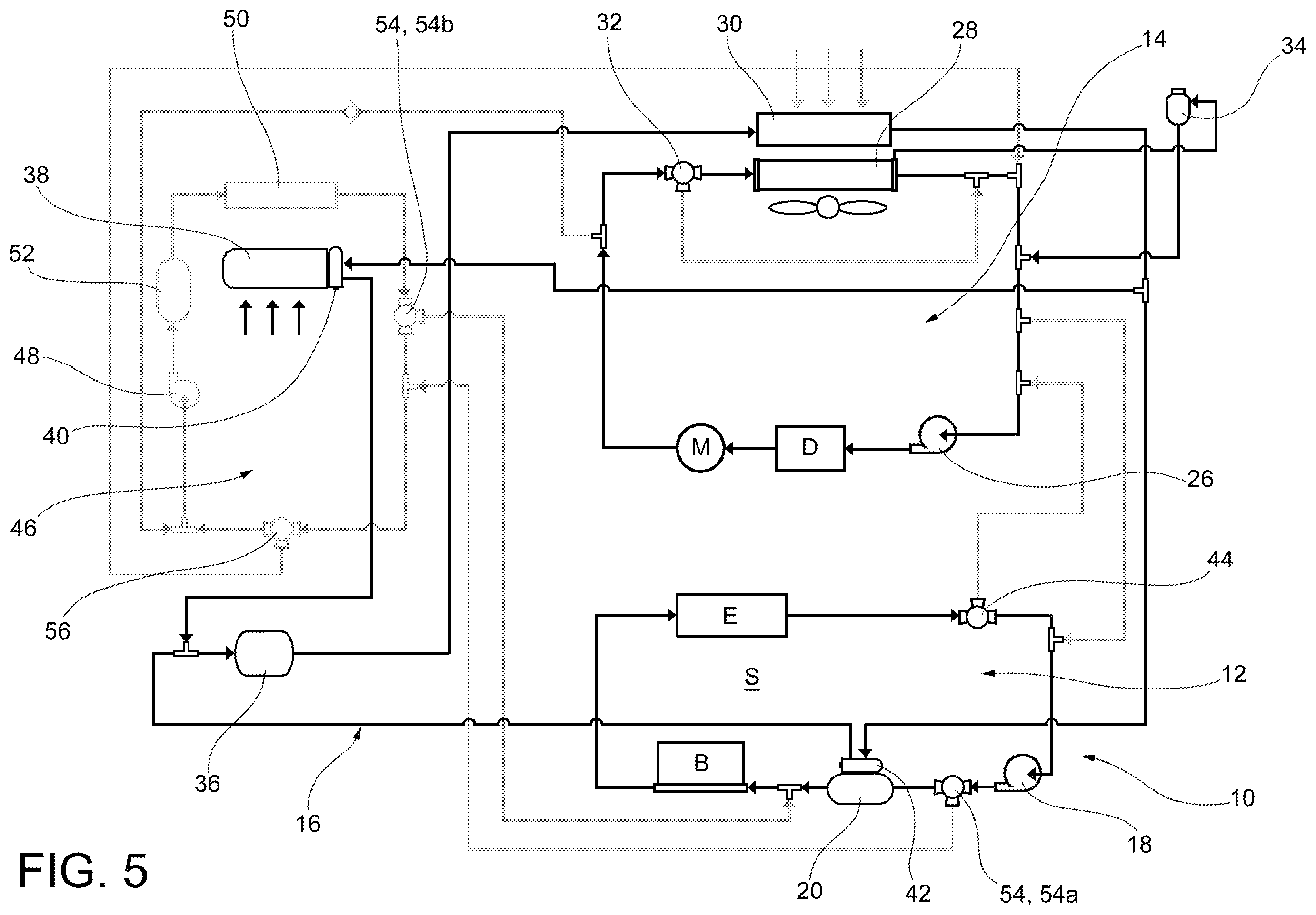Patent US12508865 Figure 5 – Multi-mode thermal control system for a vehicle