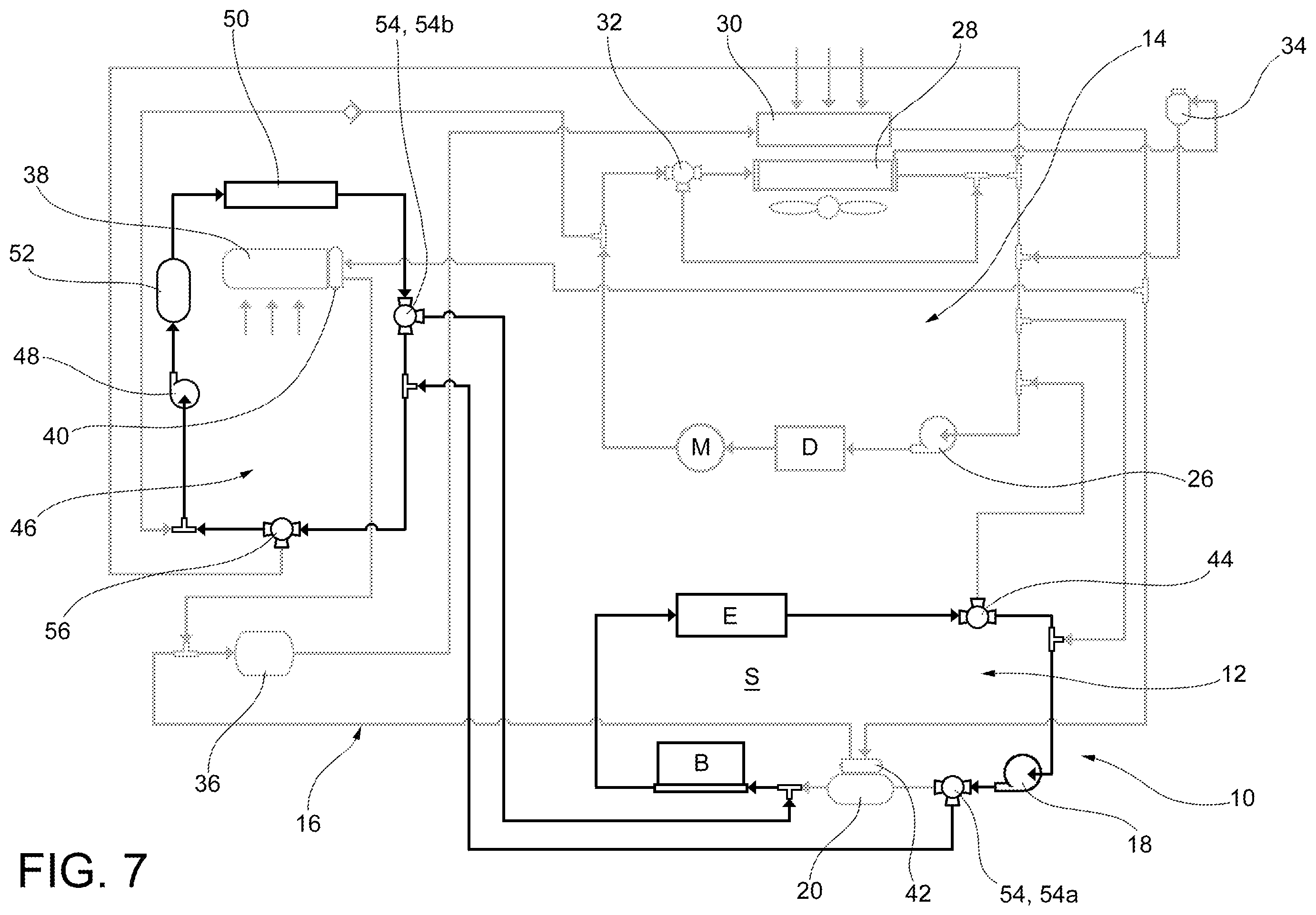 Patent US12508865 Figure 7 – Multi-mode thermal control system for a vehicle
