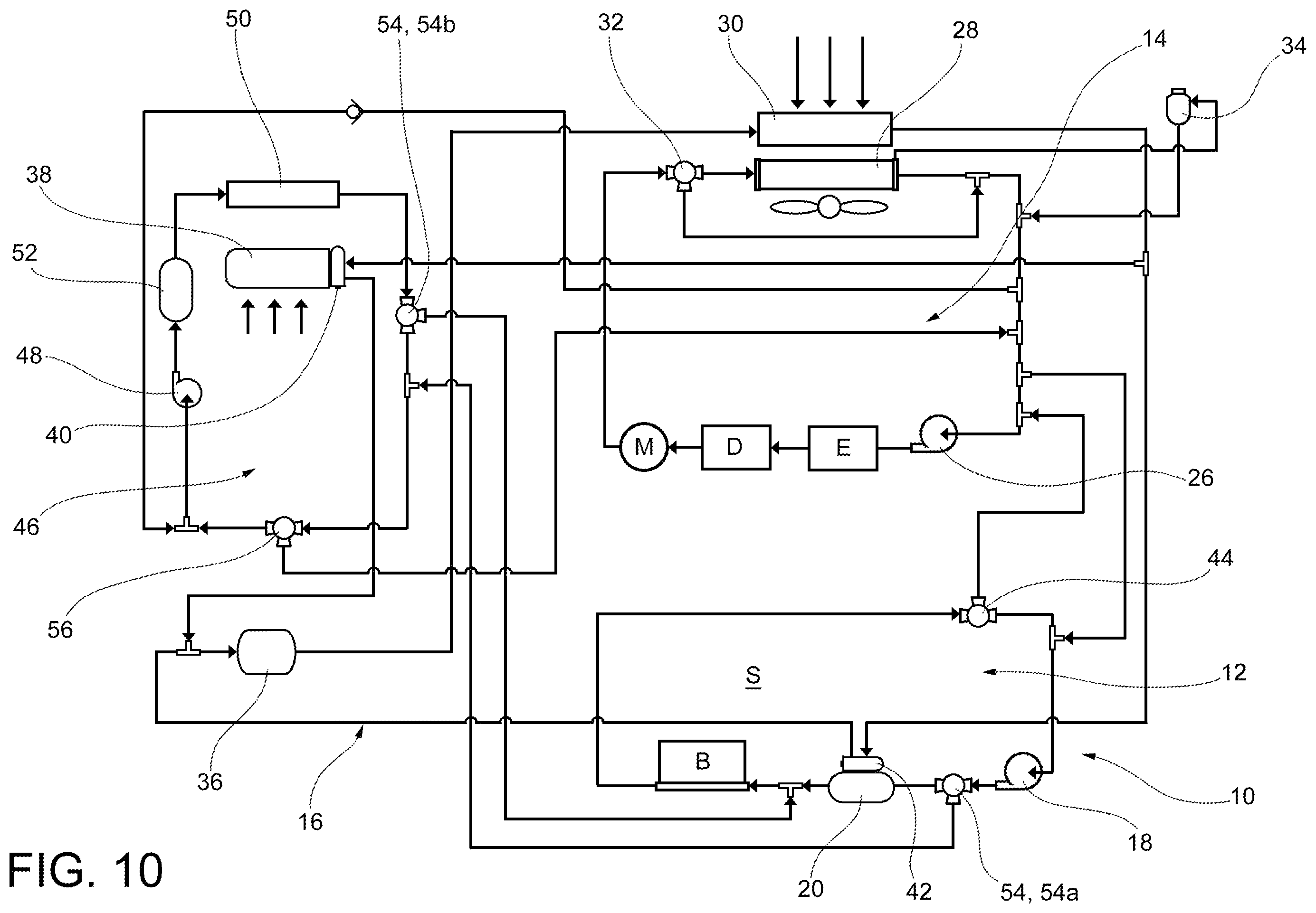 Patent US12508865 Figure 10 – Multi-mode thermal control system for a vehicle