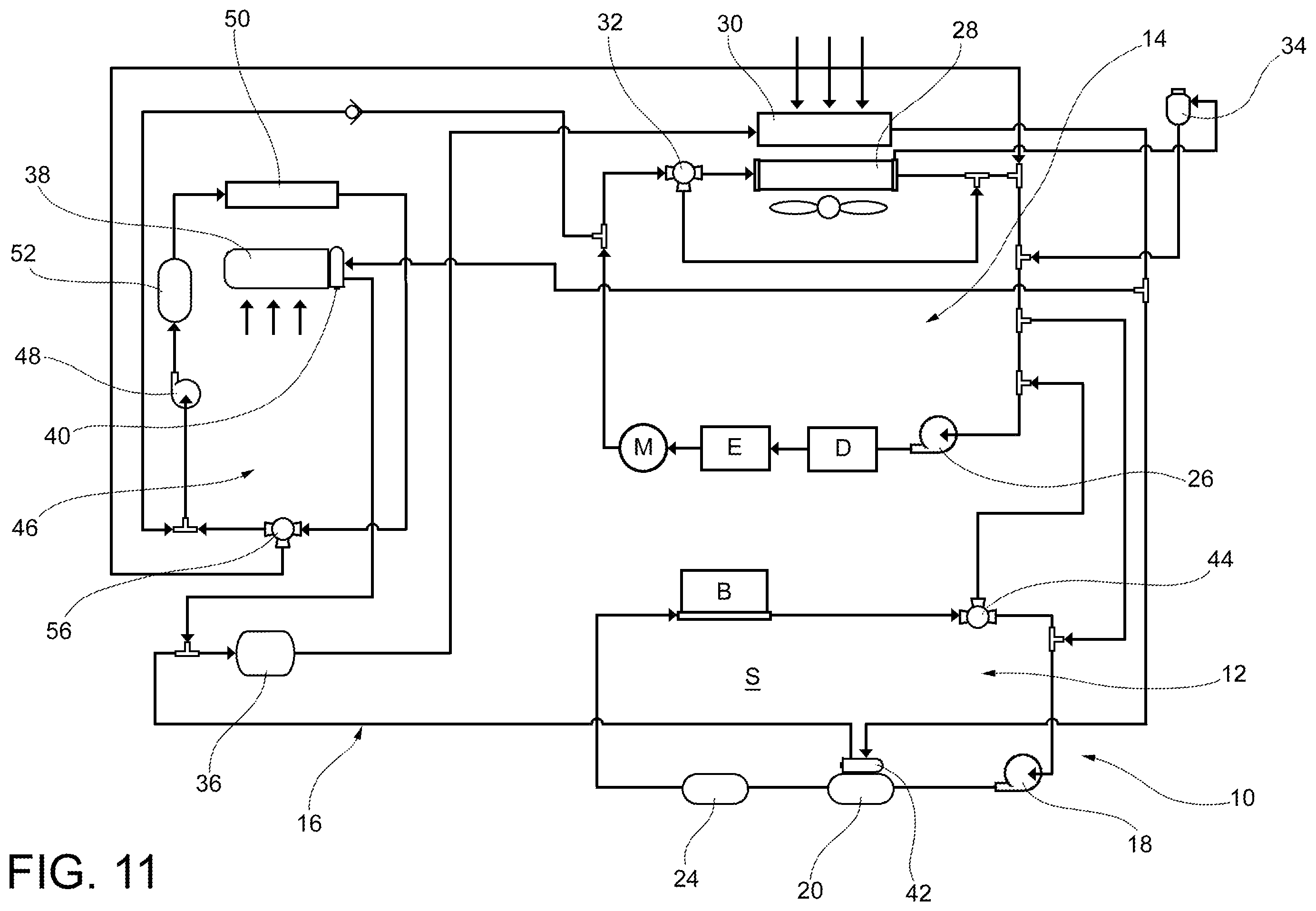 Patent US12508865 Figure 11 – Multi-mode thermal control system for a vehicle