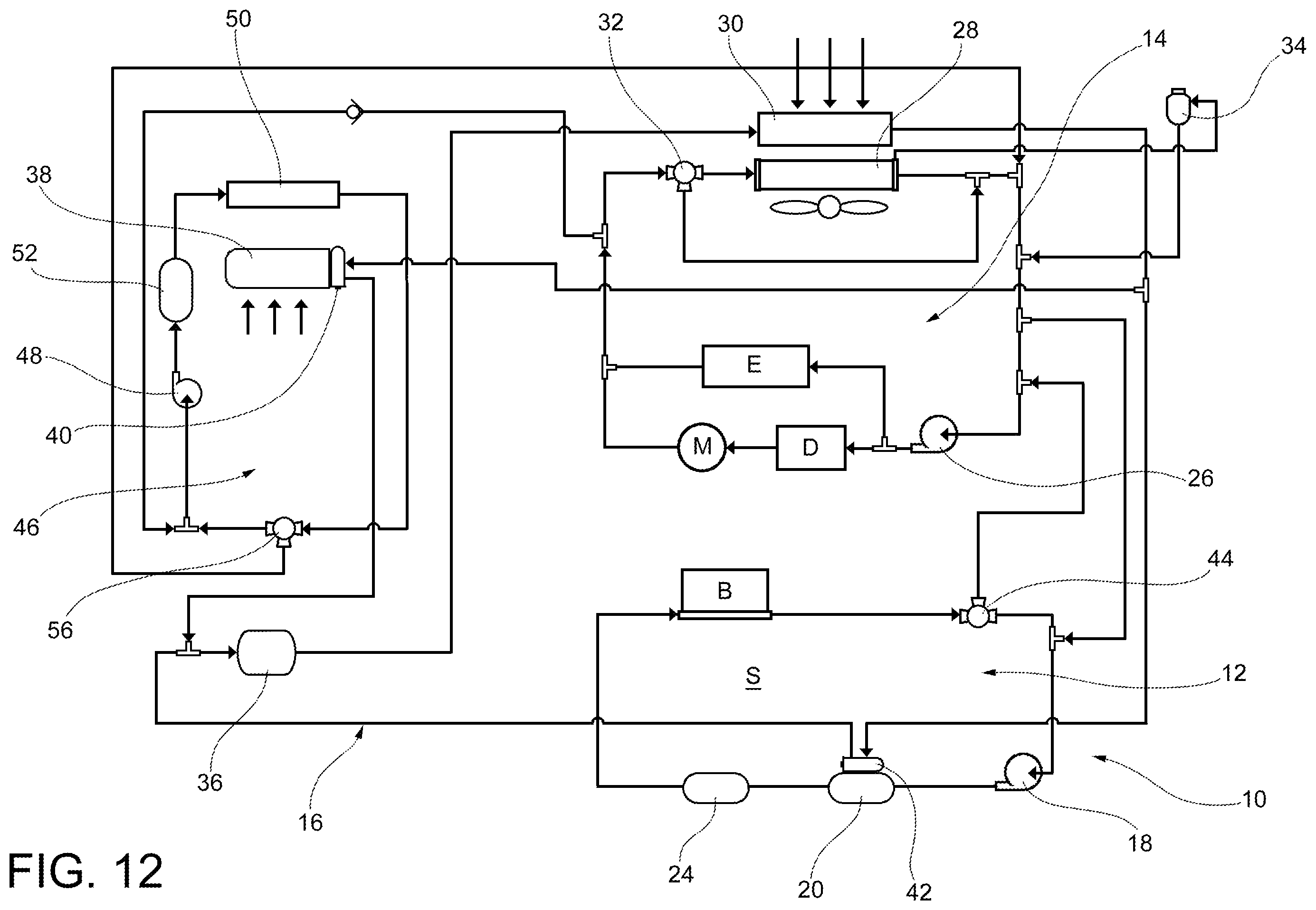 Patent US12508865 Figure 12 – Multi-mode thermal control system for a vehicle