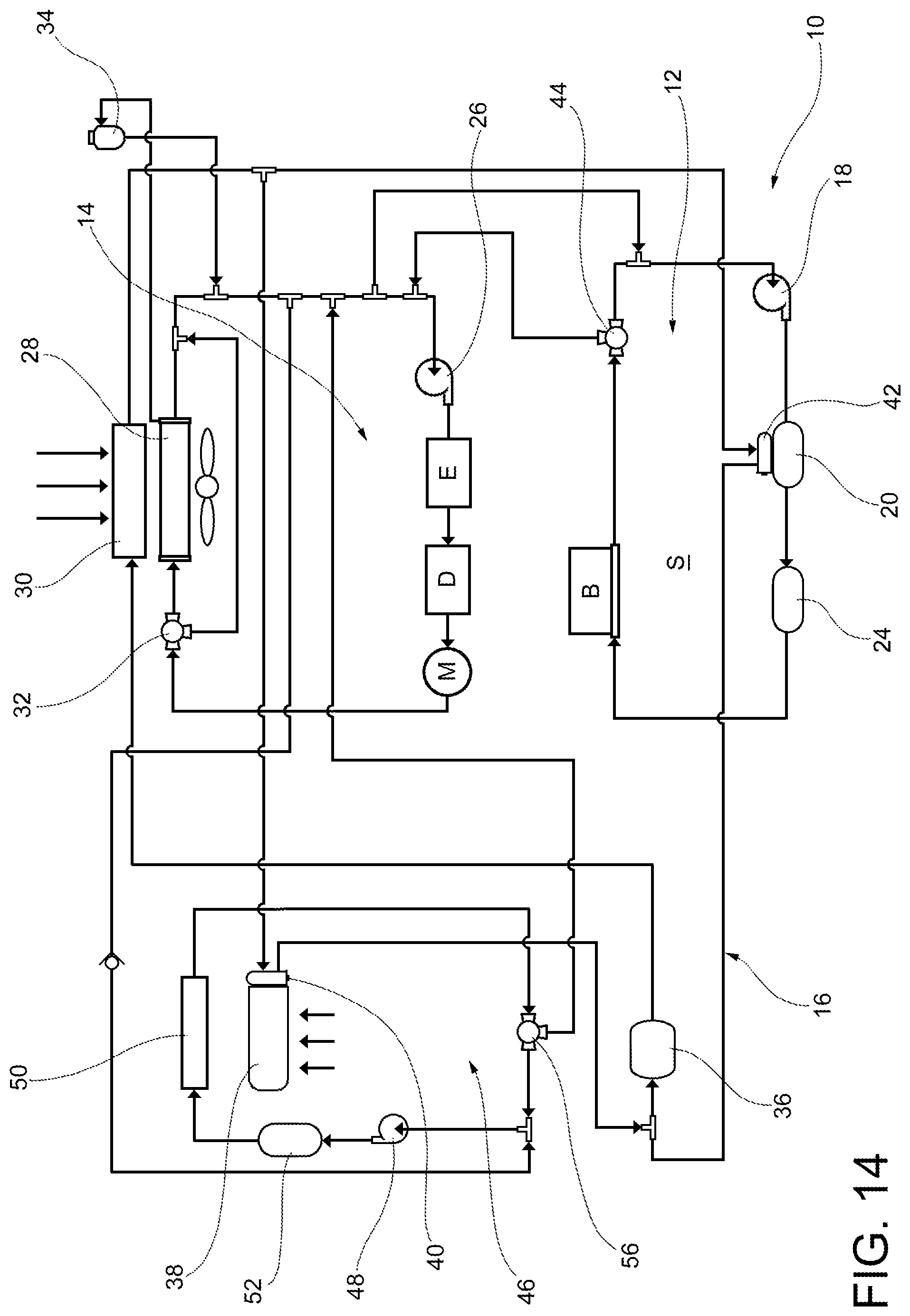 Patent US12508865 Figure 14 – Multi-mode thermal control system for a vehicle