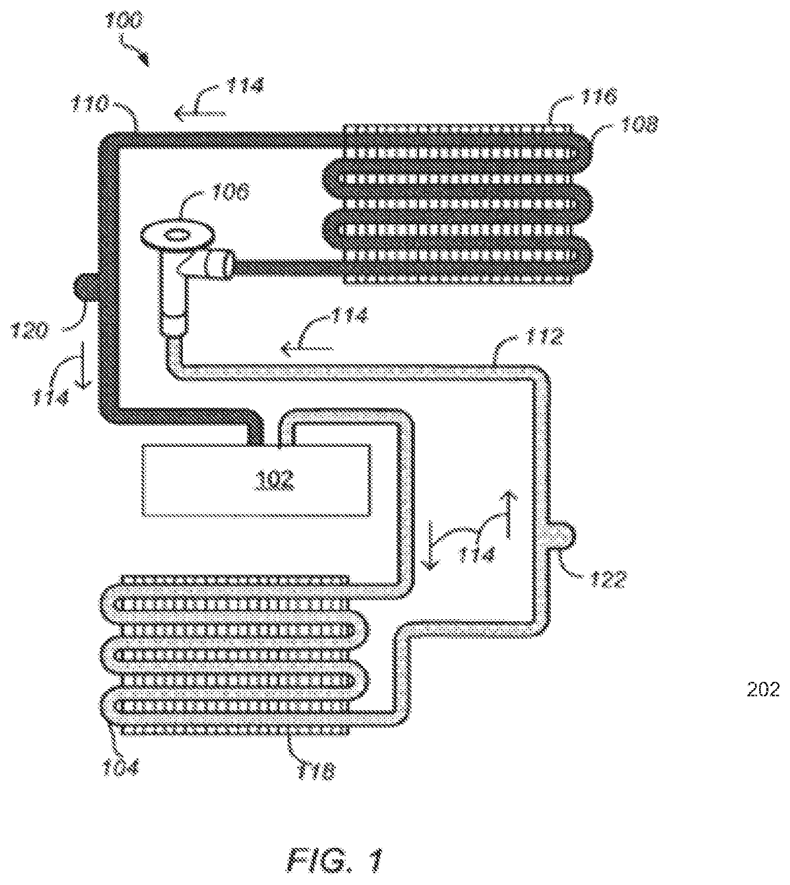 Patent US12508867 Figure 1 – User-guided refrigerant recharge for vehicles