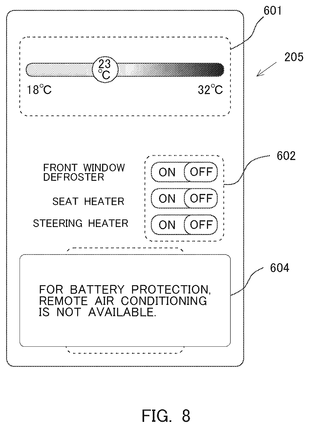 Patent US12508869 Figure 8 – Information processing apparatus, information processing method, and system