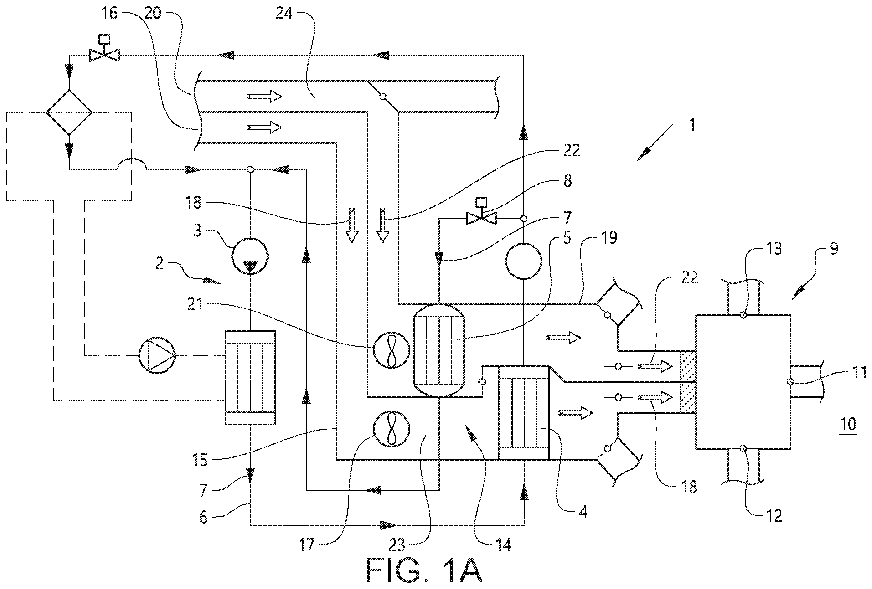 Patent US12508870 Figure 1 – Method for controlling an air condition arrangement of a vehicle