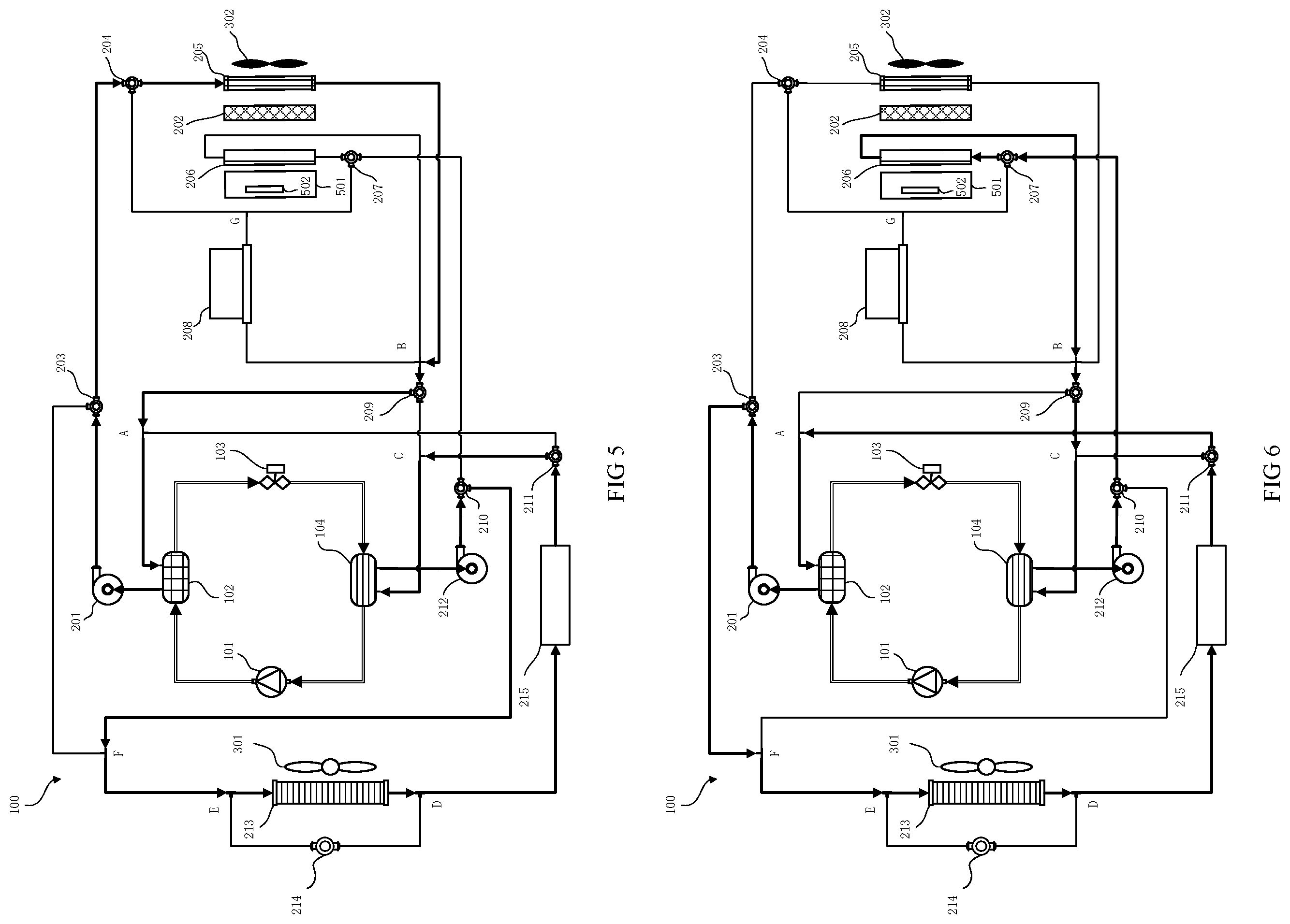 Patent US12508871 Figure 3 – Refrigerant-coolant heat pump system of electric vehicles