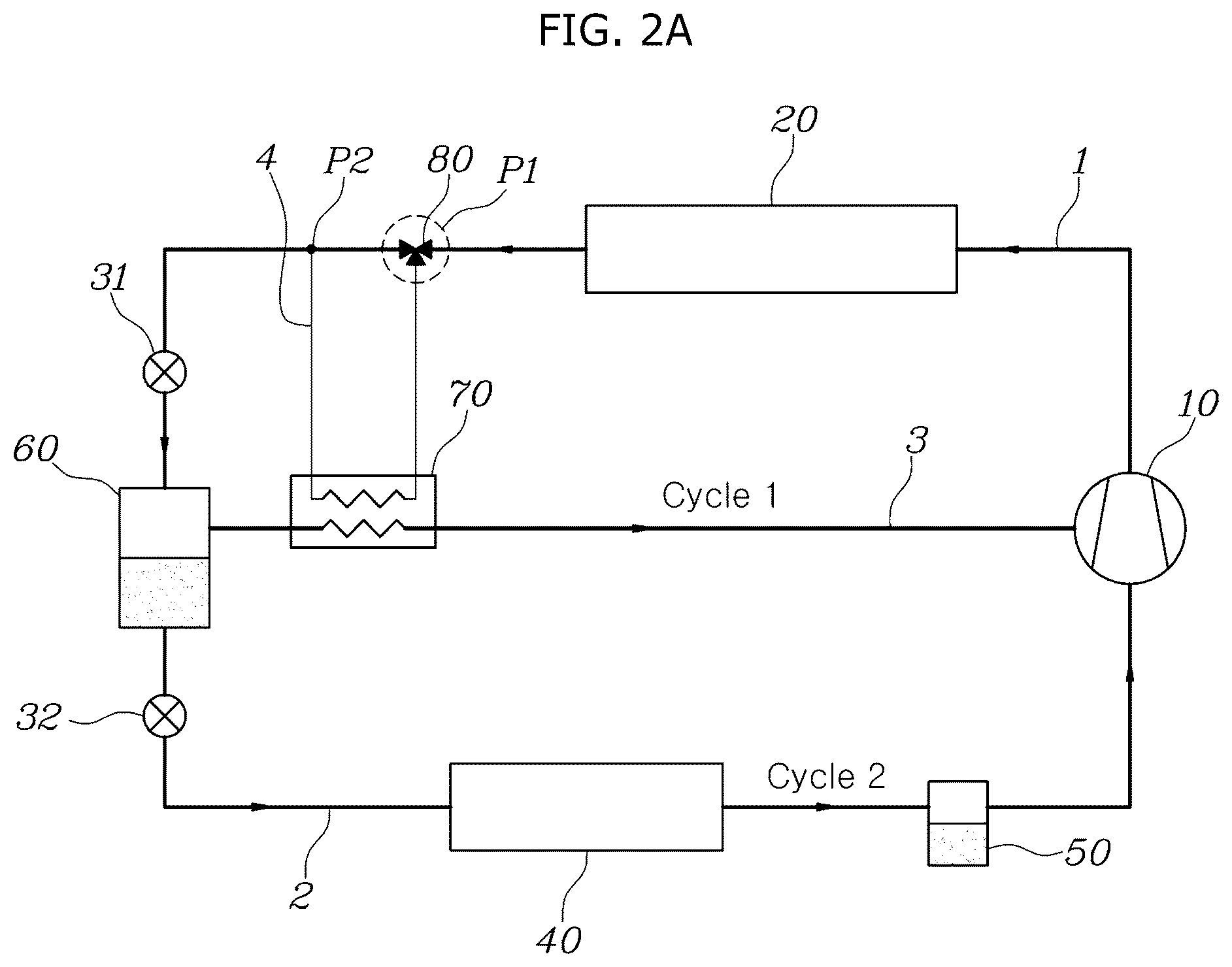 Patent US12508874 Figure 2 – Gas injection type heat management system for vehicle