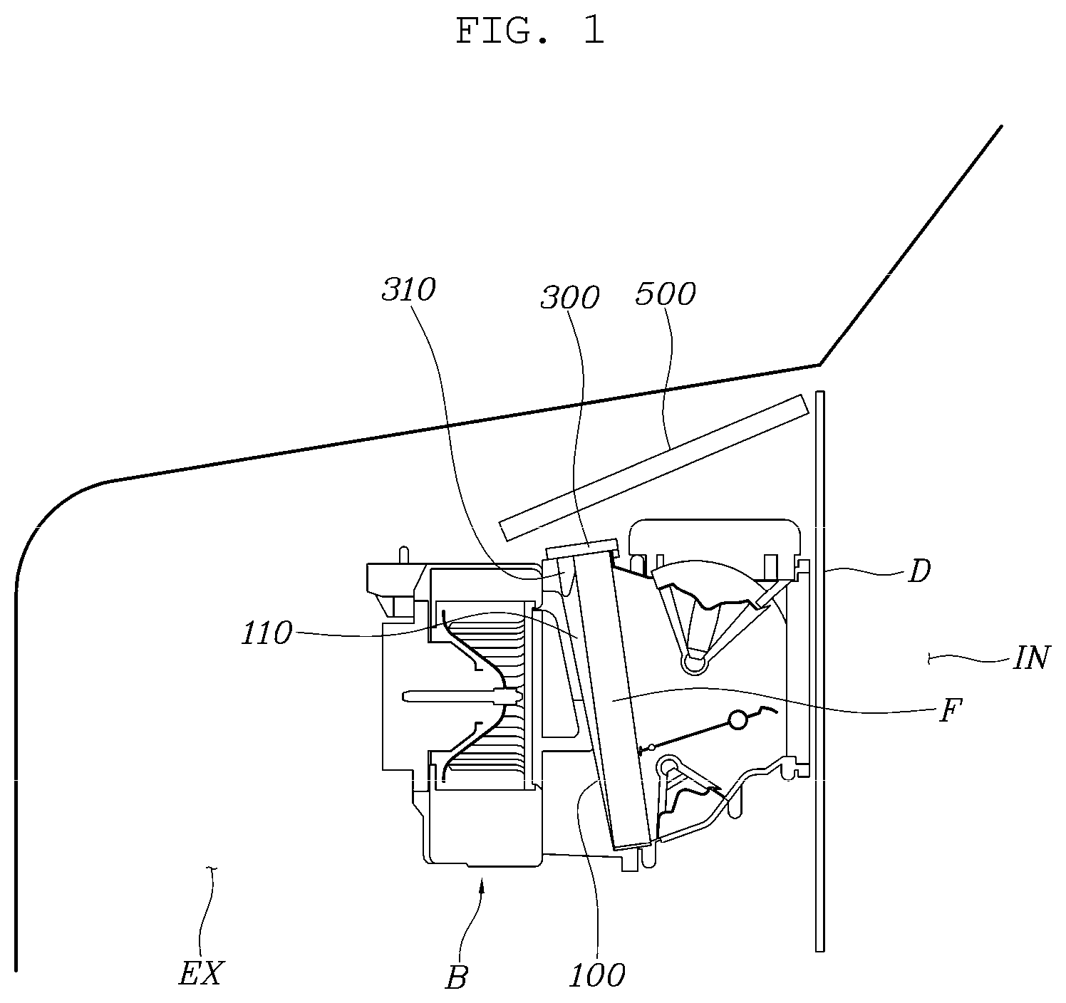 Patent US12508880 Figure 1 – Vehicle air-conditioning apparatus
