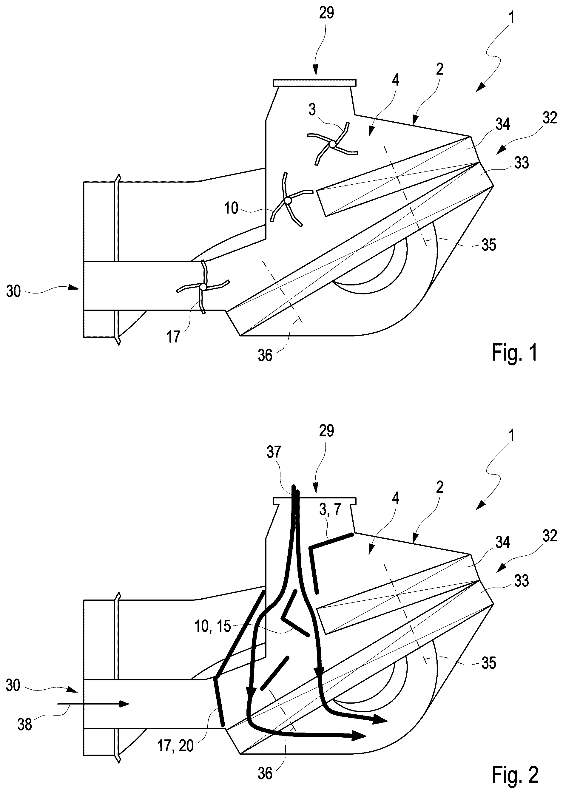 Patent US12508881 Figure 1 – Filter device of a motor vehicle and method for operating same
