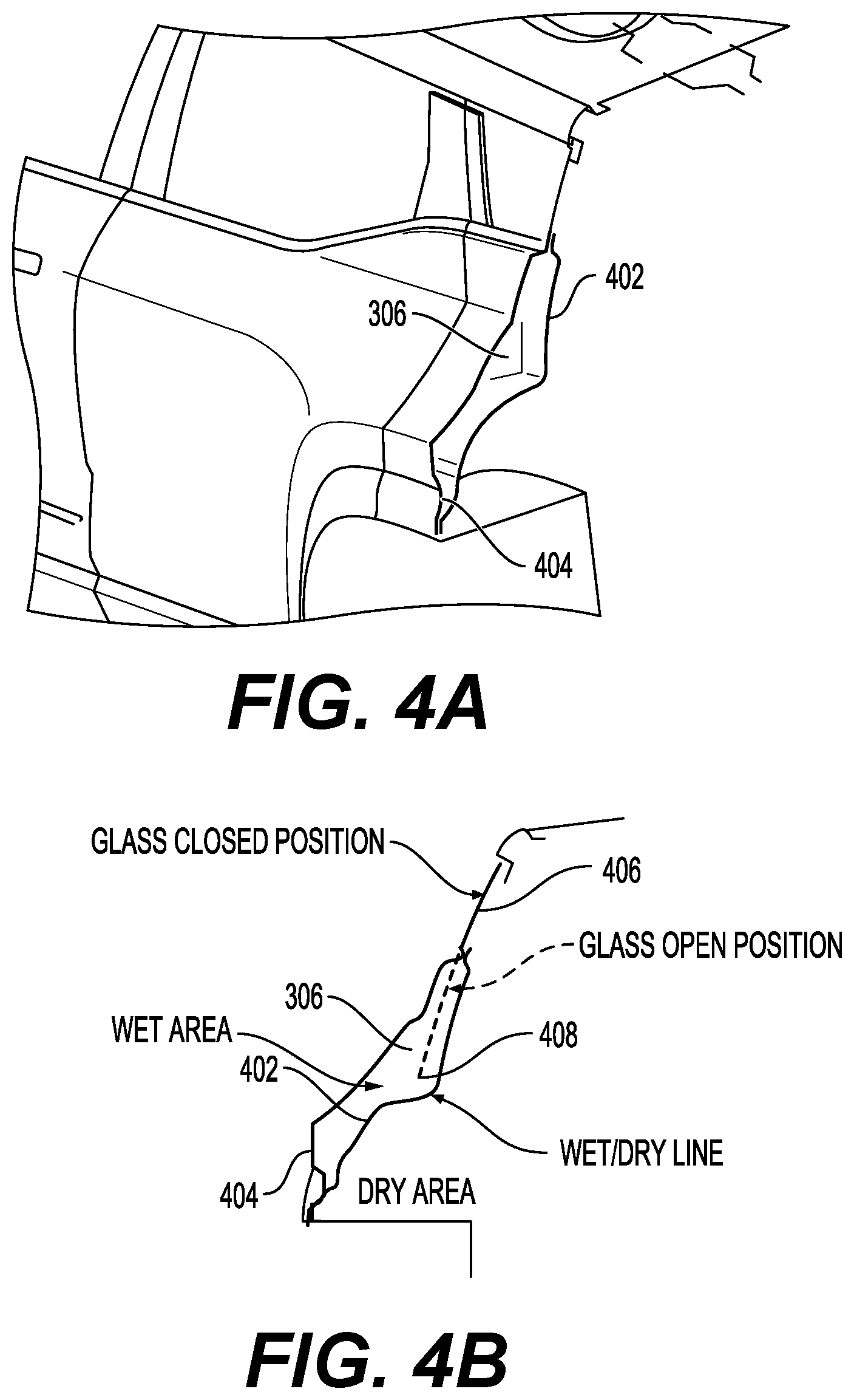 Patent US12508883 Figure 4 – Automobile having retractable rear quarter windows