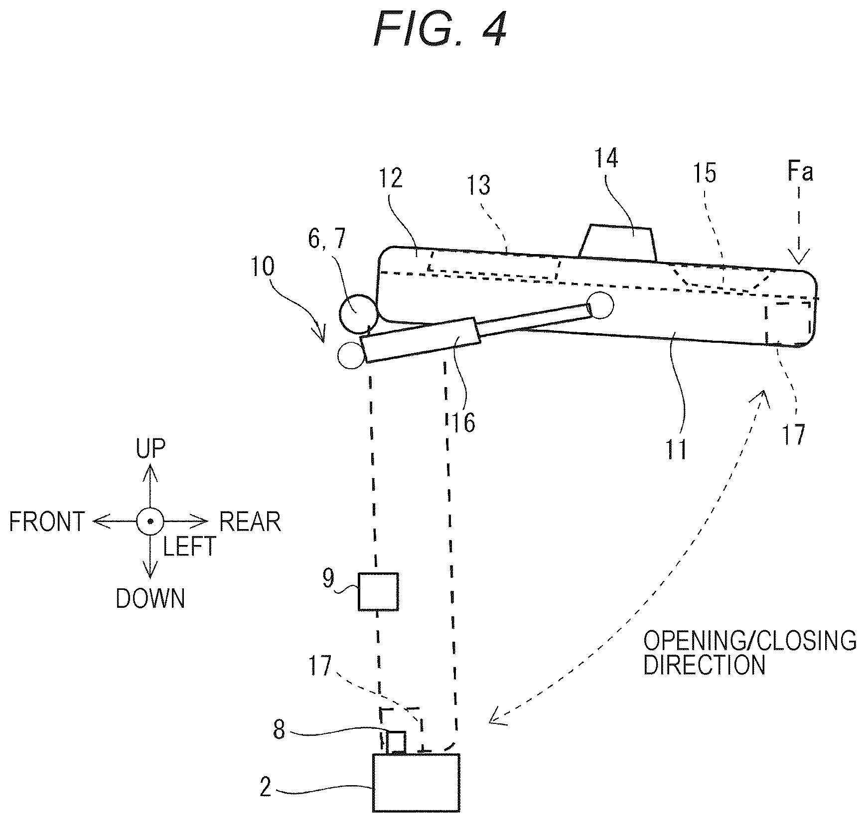 Patent US12508885 Figure 3 – Rear gate structure of vehicle