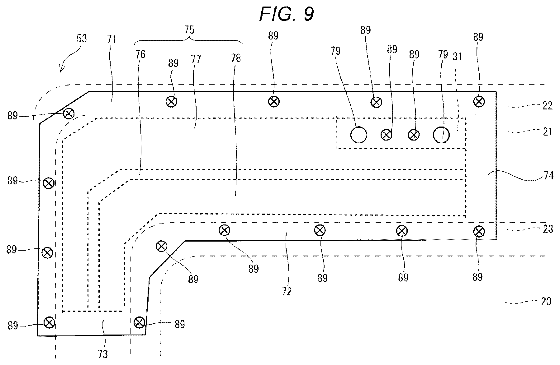 Patent US12508885 Figure 7 – Rear gate structure of vehicle