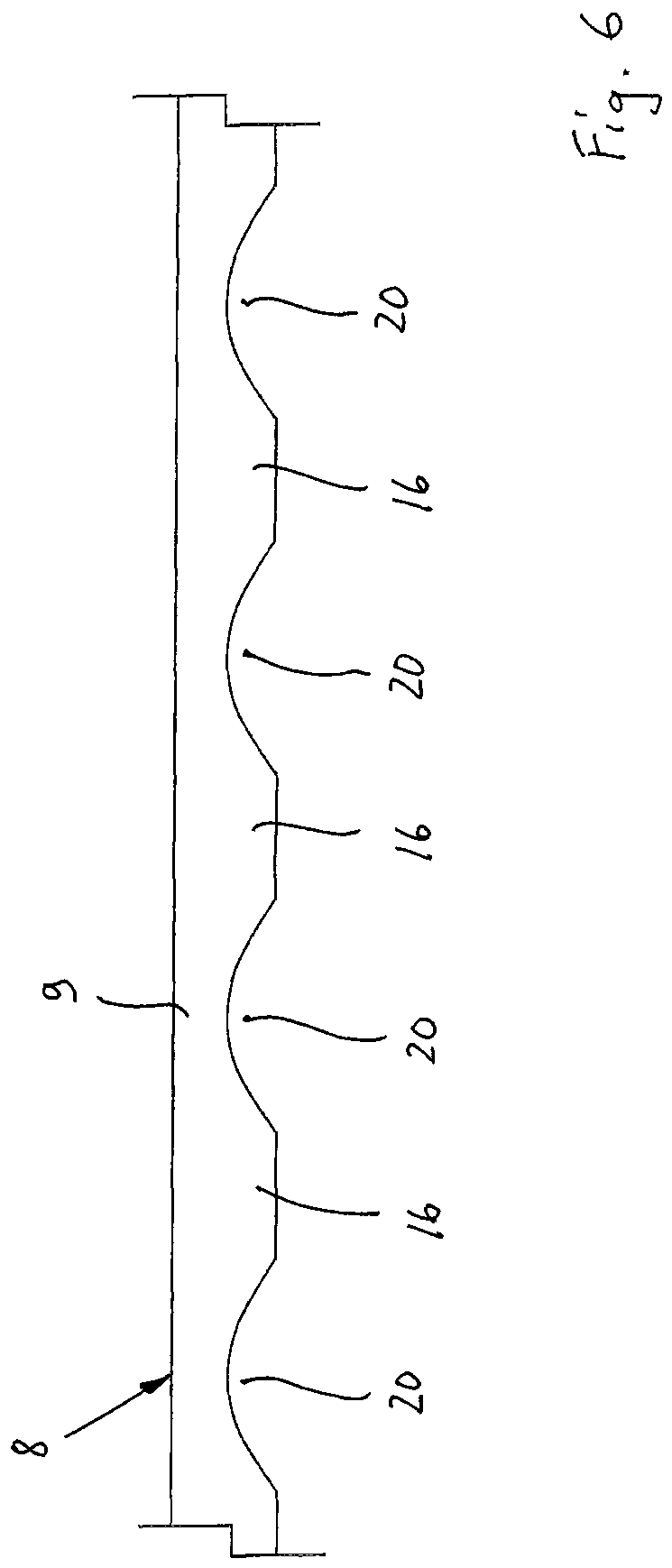 Patent US12508887 Figure 5 – Edge profile of a vehicle glass pane