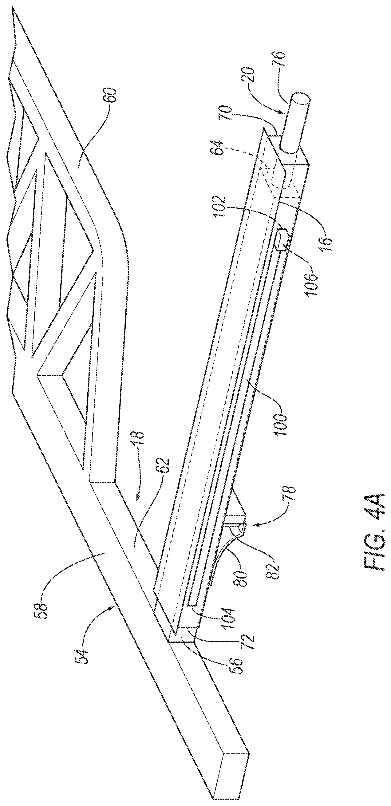 Patent US12508891 Figure 4 – Deployable vehicle brace