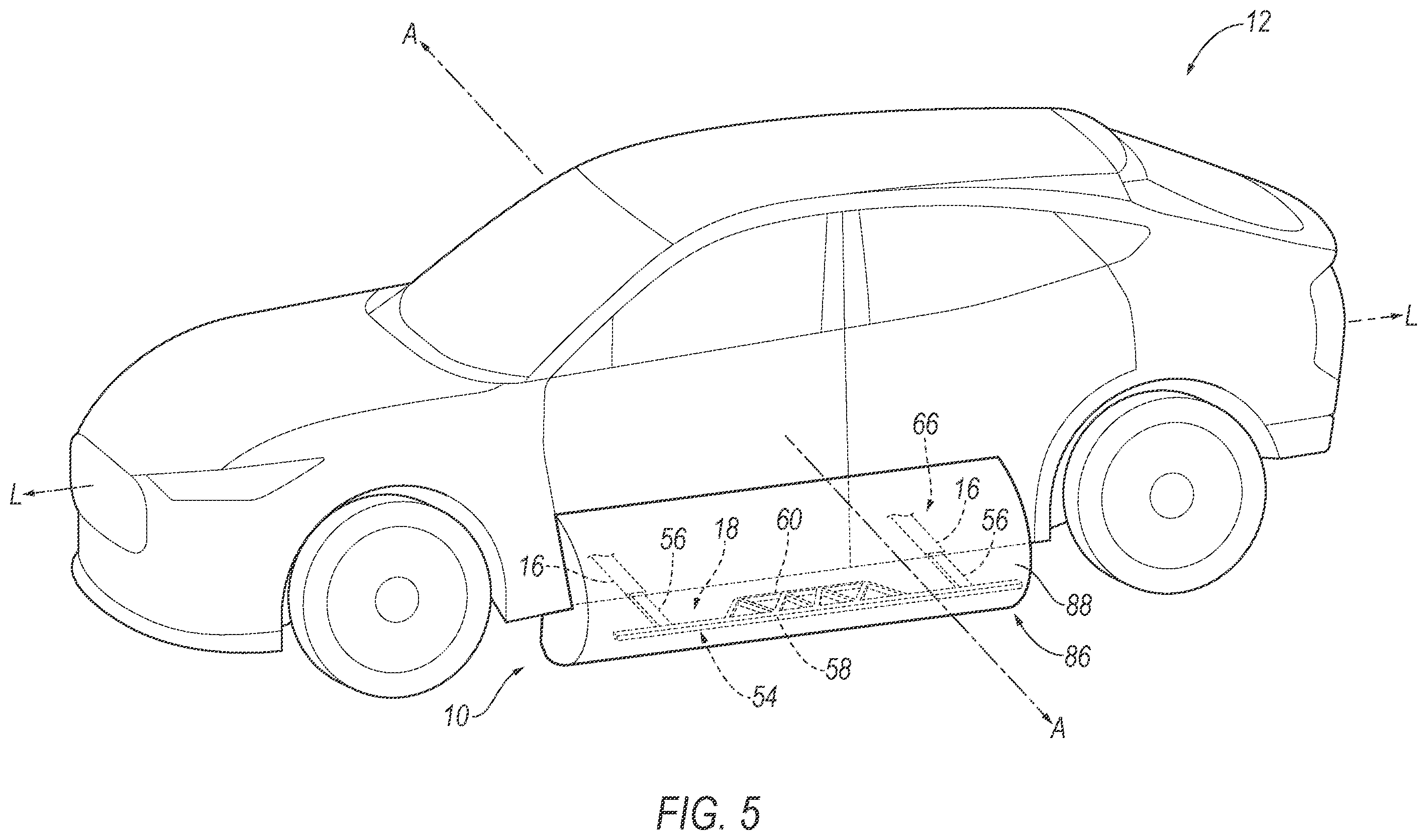 Patent US12508891 Figure 6 – Deployable vehicle brace