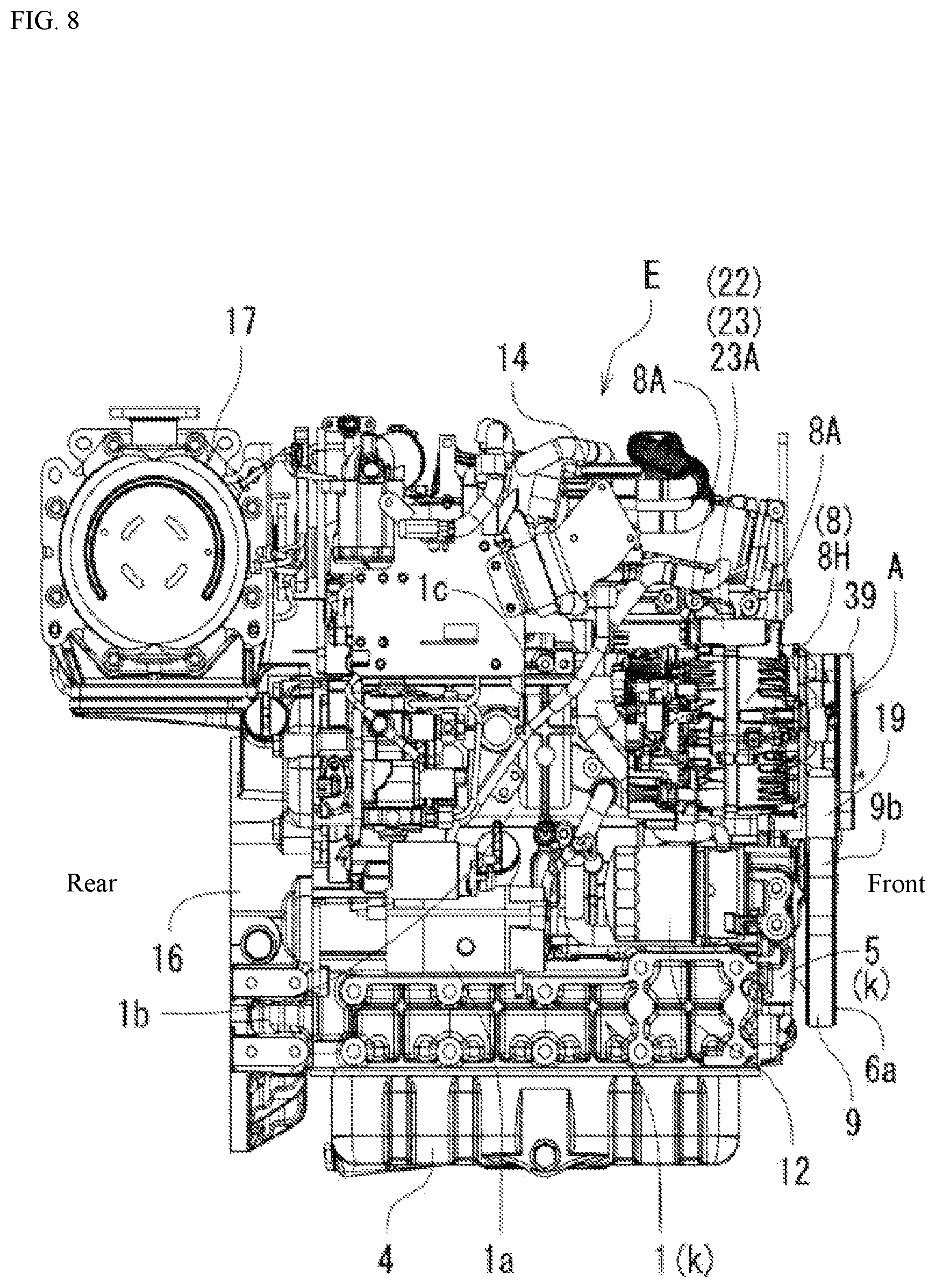 Patent US12508893 Figure 8 – Industrial hybrid engine