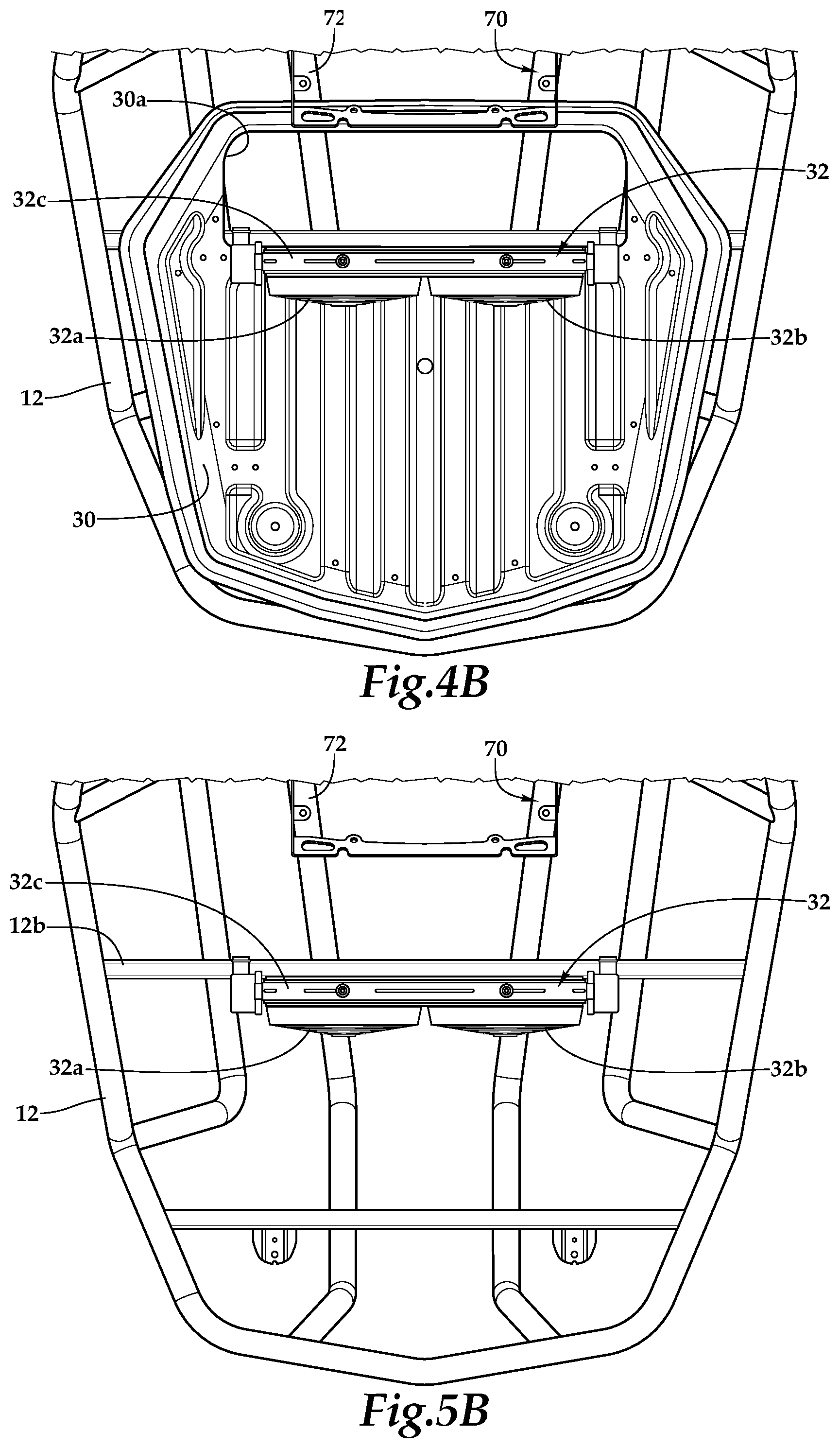 Patent US12508895 Figure 9 – Off-road vehicle having an aftwardly pivotable radiator