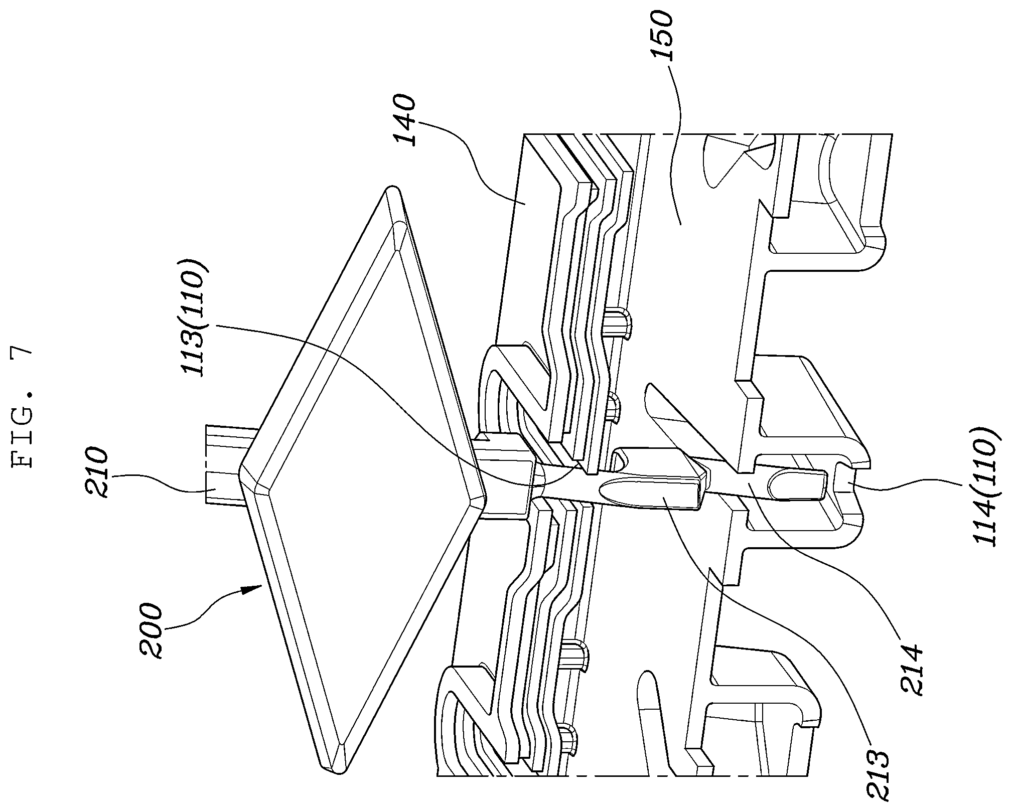 Patent US12508897 Figure 7 – Variable grille apparatus