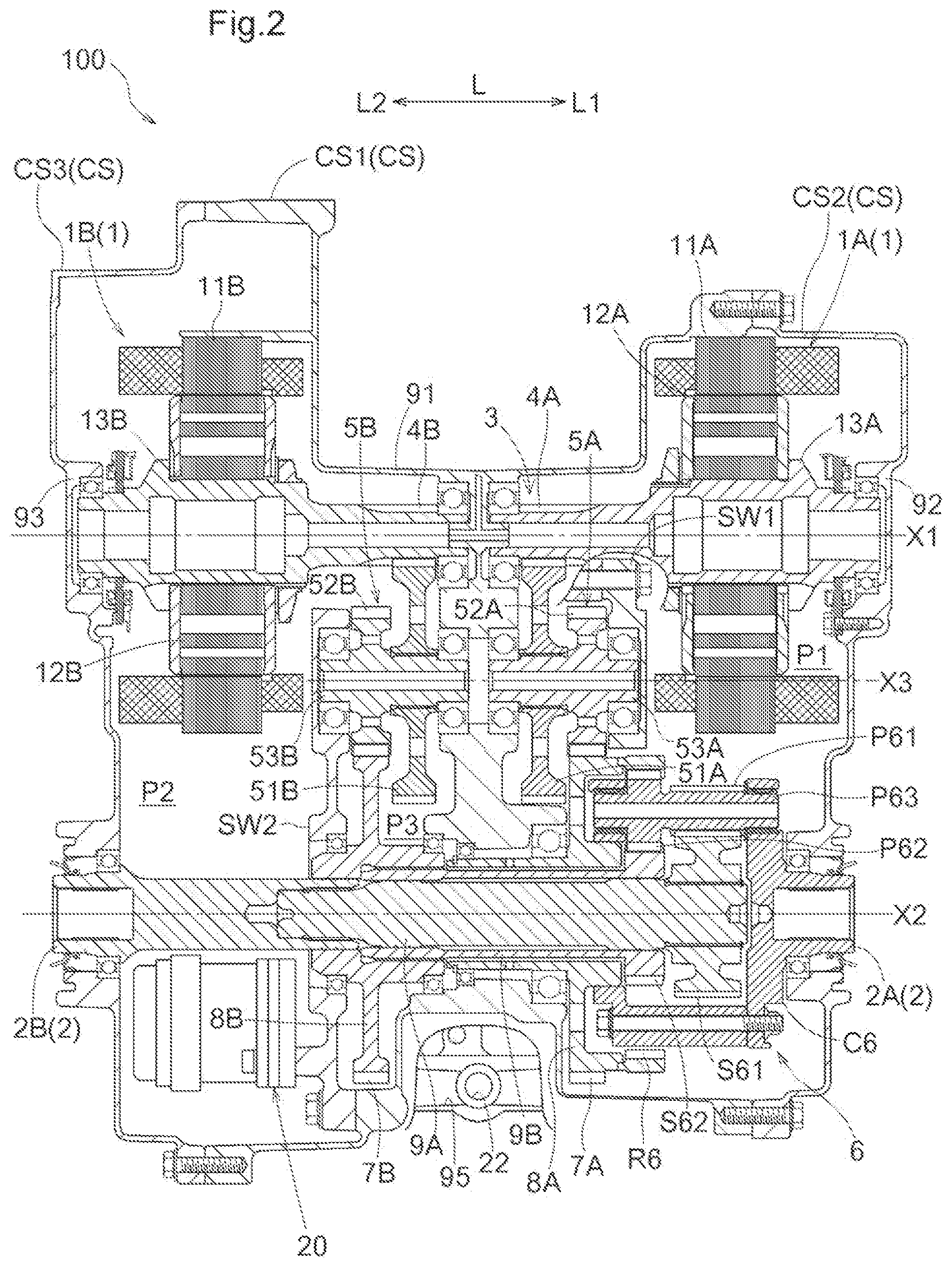 Patent US12508898 Figure 2 – Vehicle drive device