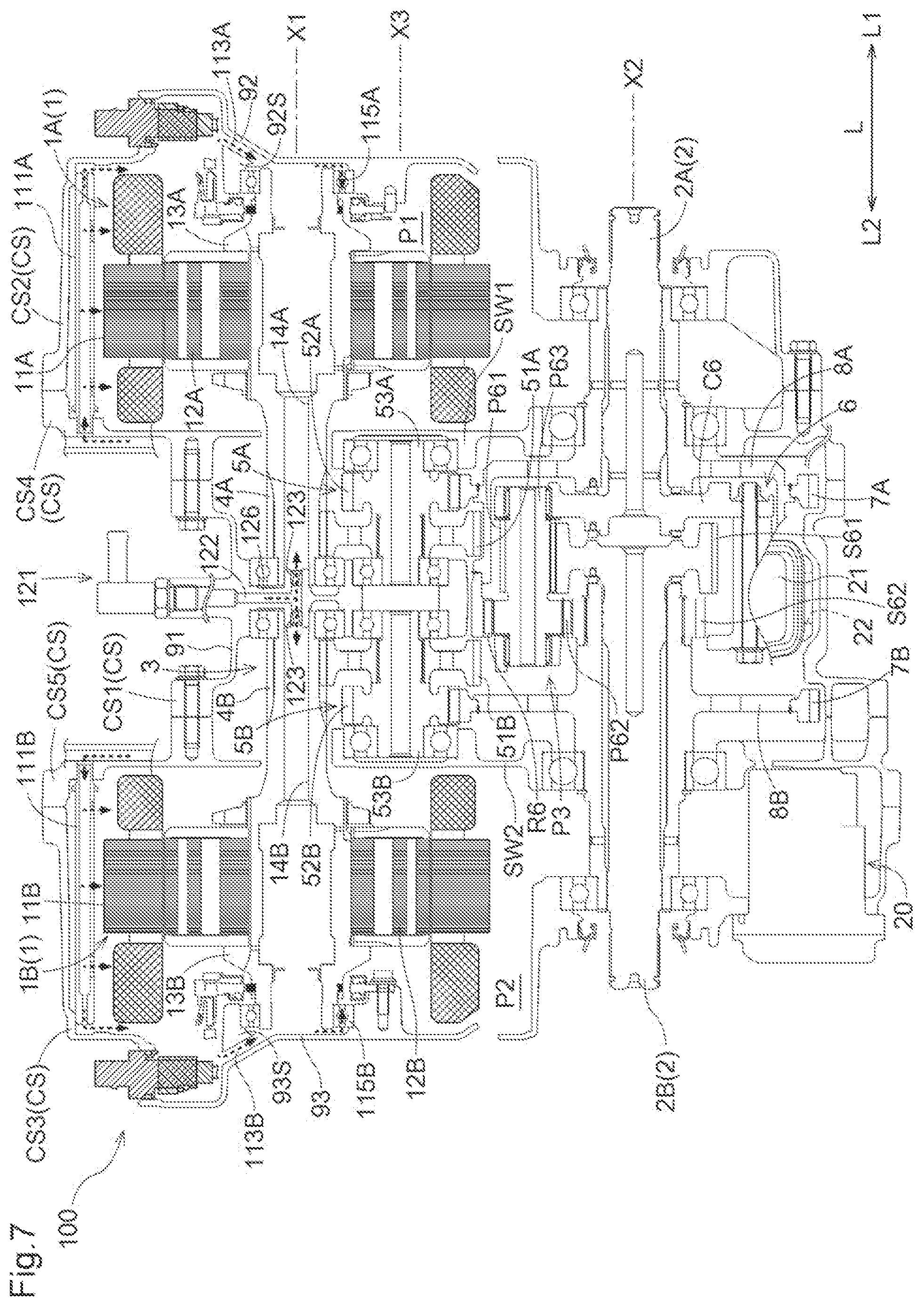 Patent US12508898 Figure 7 – Vehicle drive device