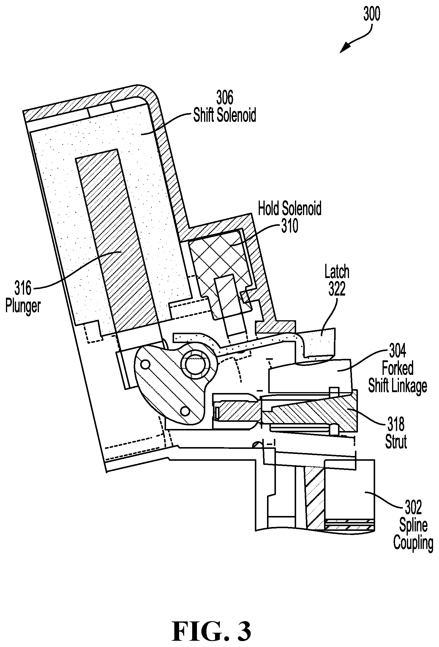 Patent US12508900 Figure 3 – Latched mono-stable axial coupling