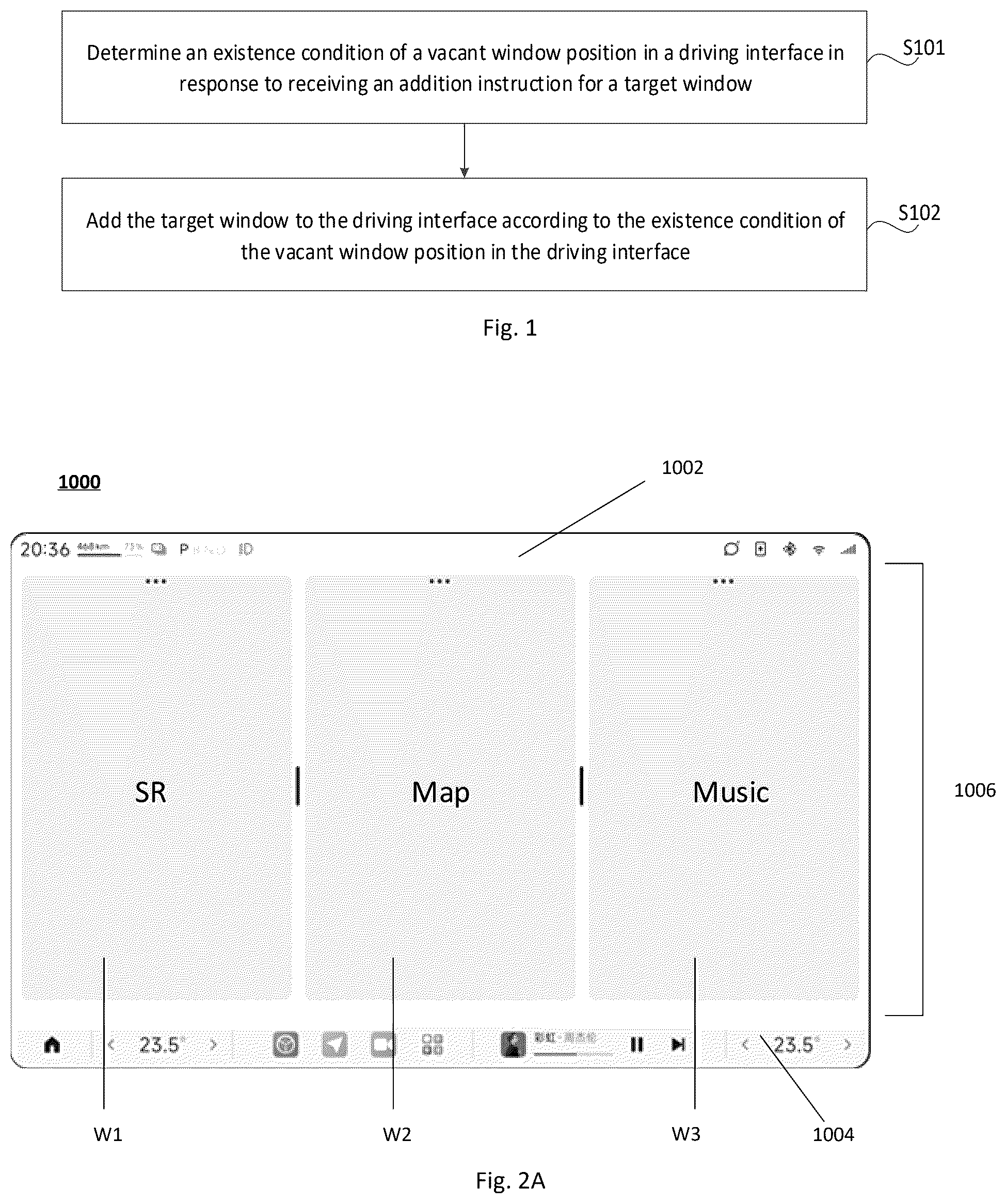 Patent US12508907 Figure 1 – Method and apparatus for displaying window, medium and in-vehicle infotainment terminal