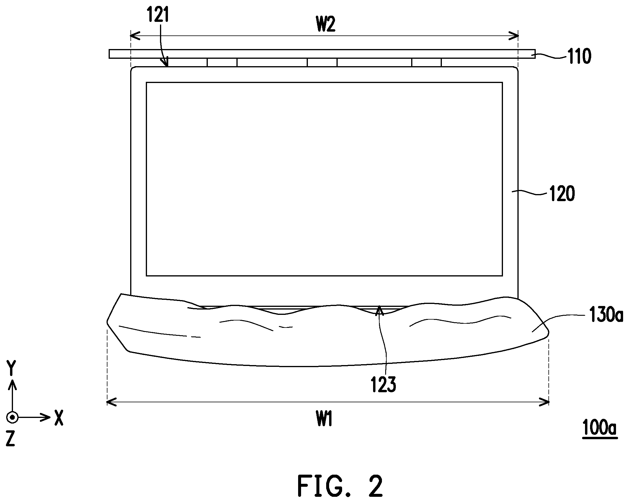 Patent US12508909 Figure 2 – Electronic device provided on transport device
