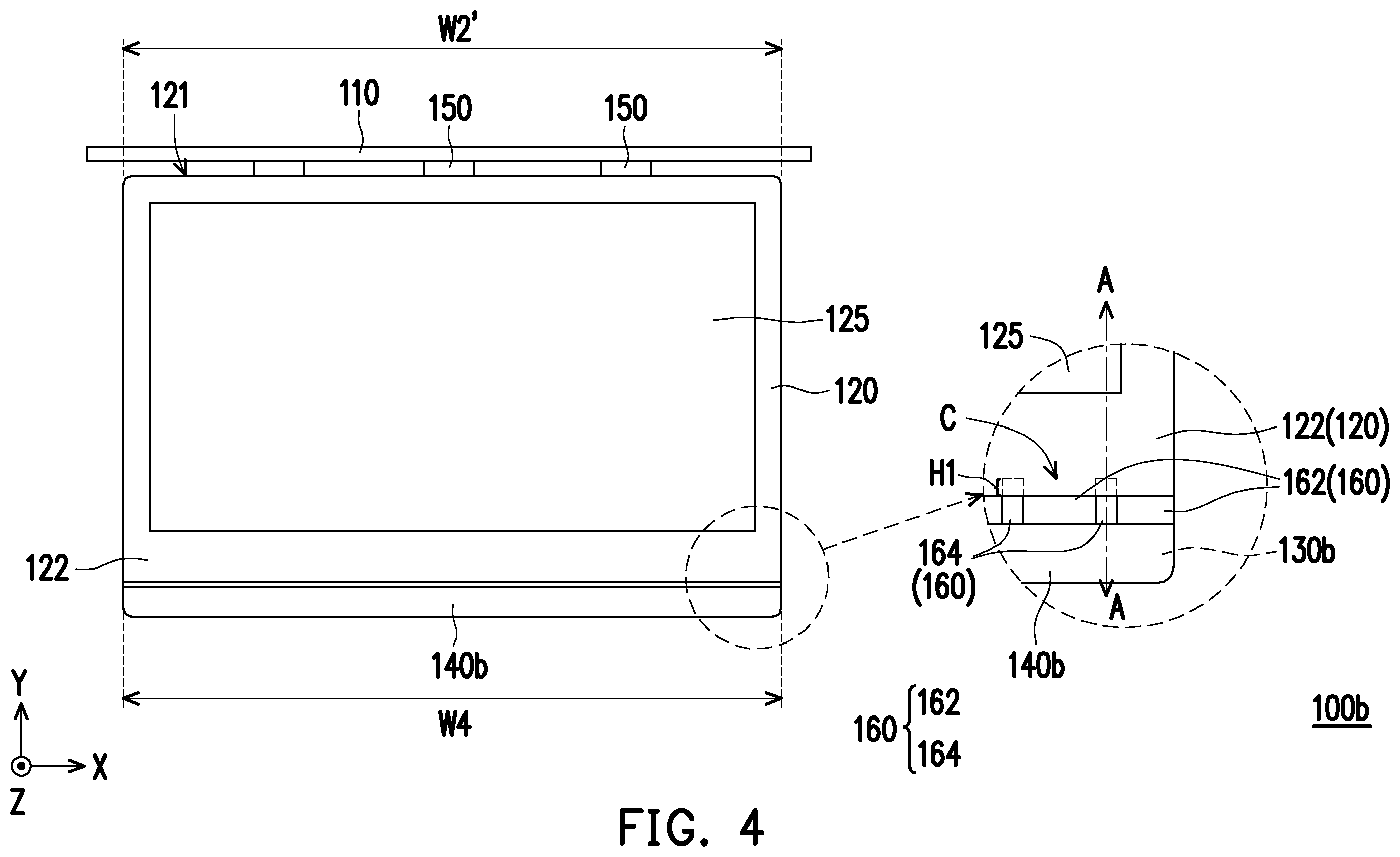 Patent US12508909 Figure 4 – Electronic device provided on transport device