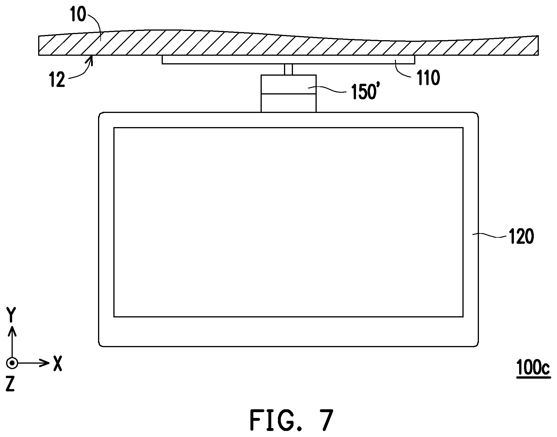 Patent US12508909 Figure 7 – Electronic device provided on transport device