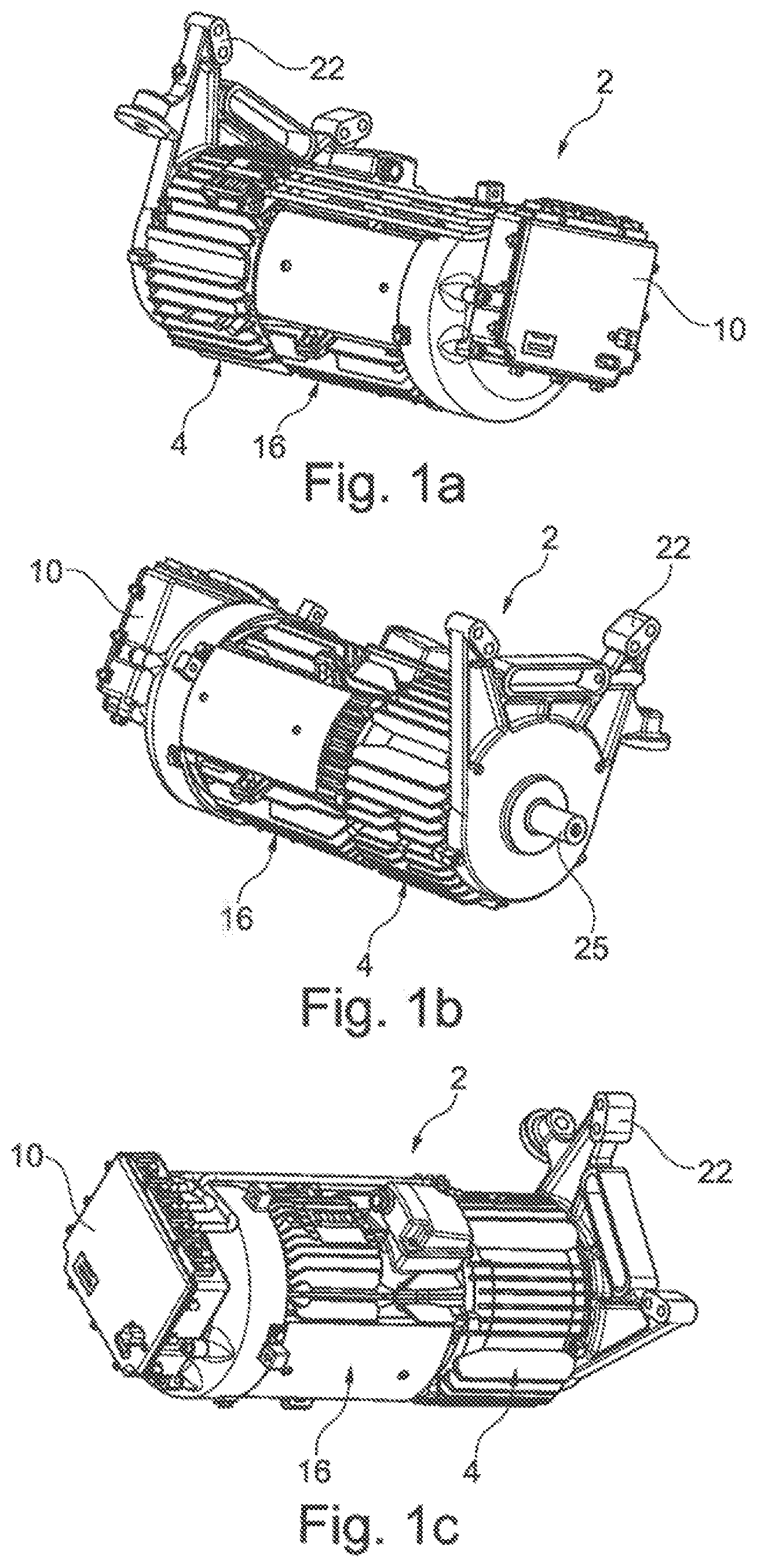Patent US12508911 Figure 1 – Assembly comprising a generator and electric motors, for a vehicle air-conditioning or refrigeration system