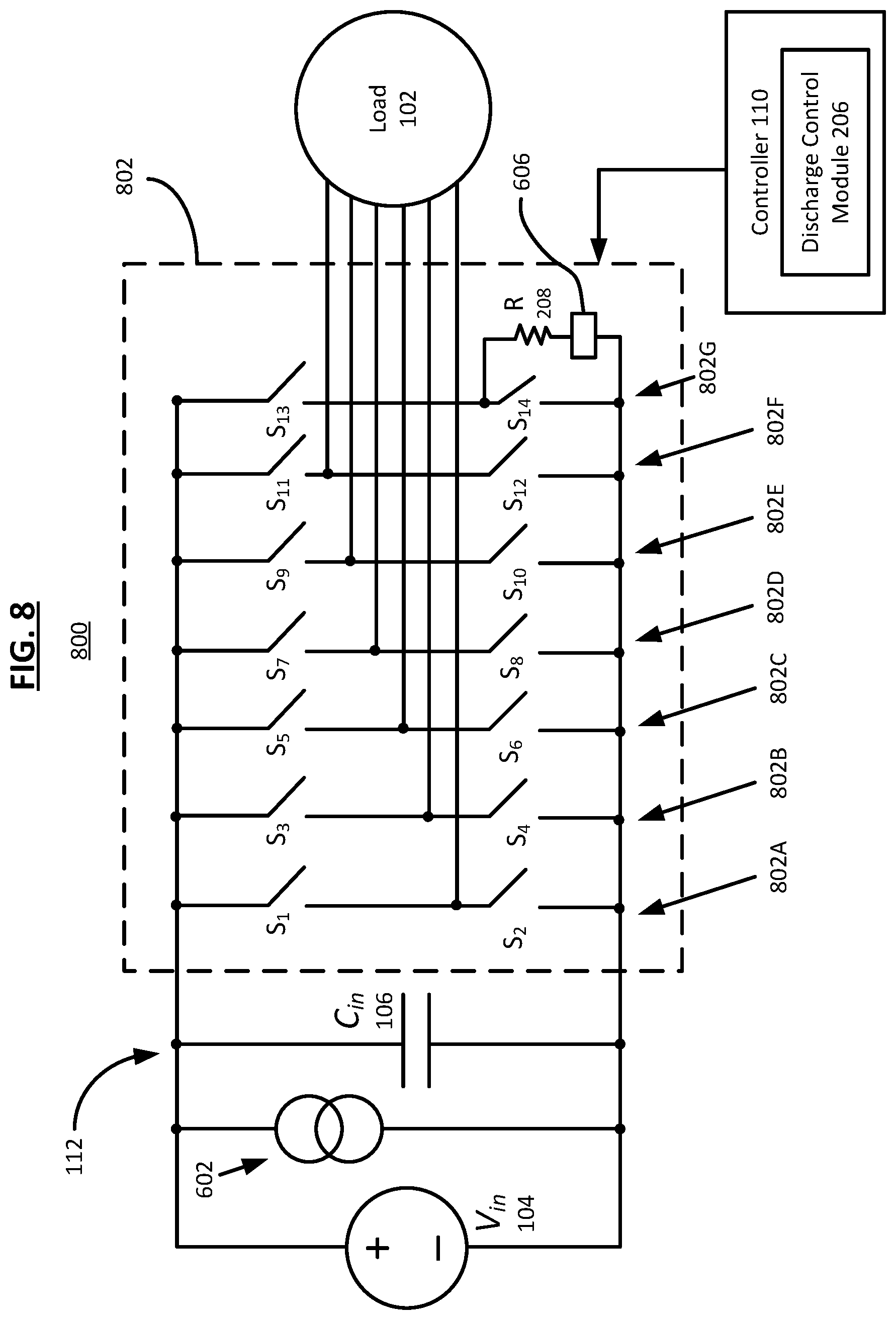 Patent US12508912 Figure 7 – System and method for discharging a capacitor using an auxiliary leg in an inverter