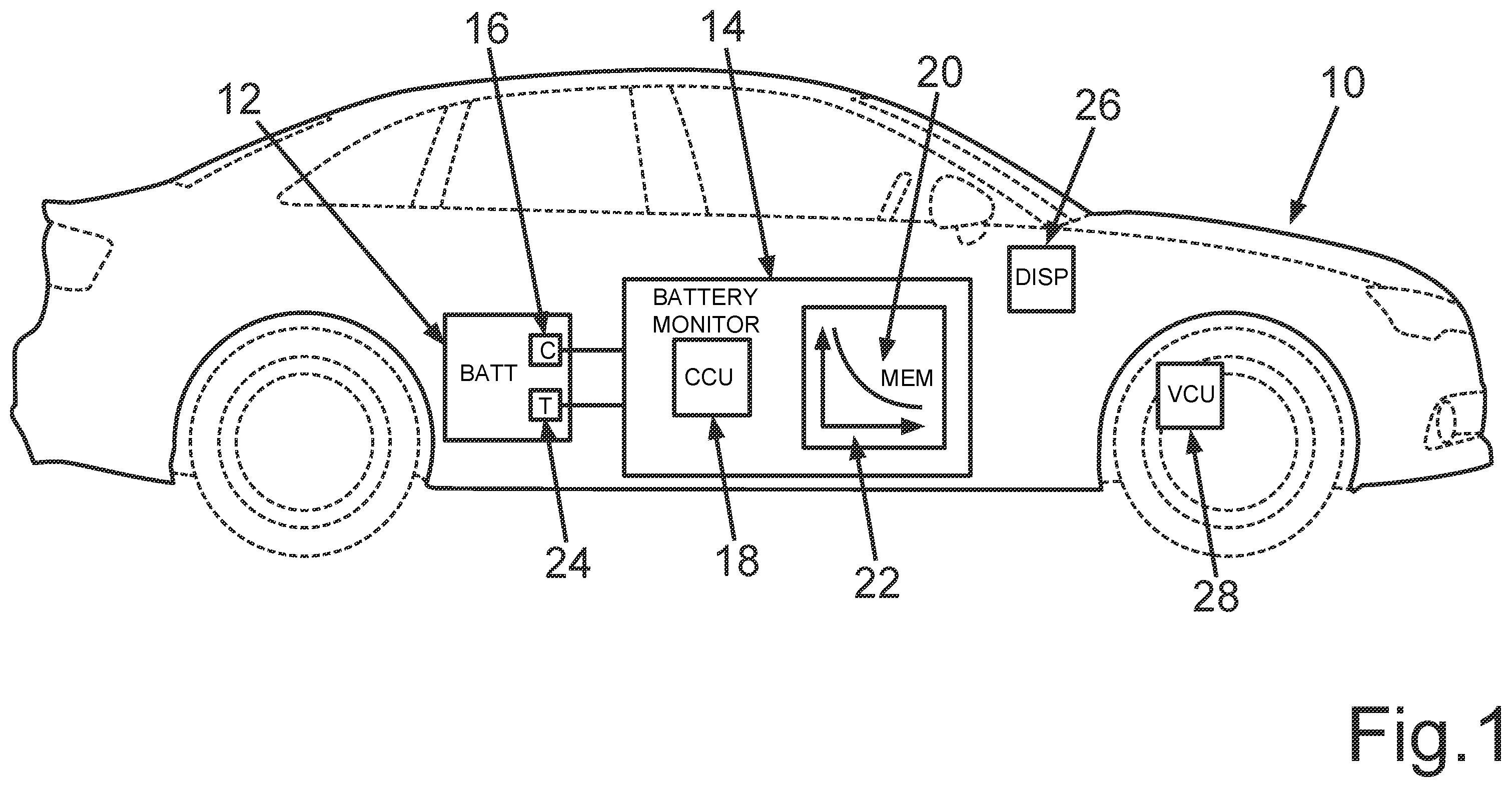 Patent US12508913 Figure 1 – Method for determining an available amount of energy of a vehicle battery for an emergency pulse, battery monitoring device and motor vehicle