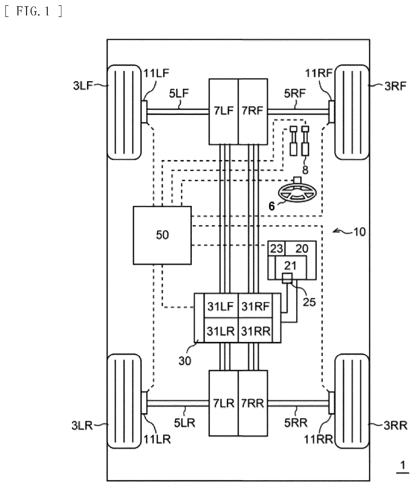 Patent US12508916 Figure 1 – Control apparatus for electric vehicle, electric vehicle, and recording medium in which computer program is recorded