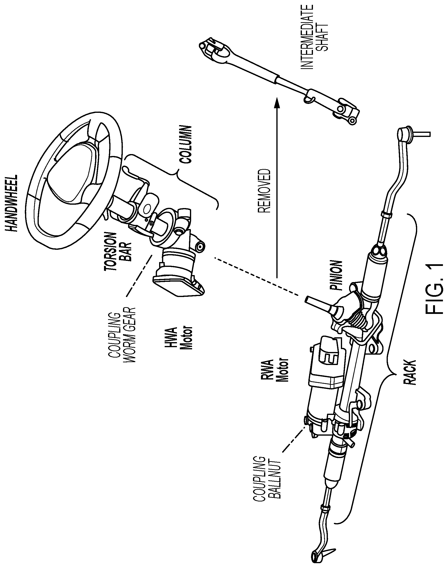 Patent US12508923 Figure 1 – Torque capability management for passively damped handwheel actuators