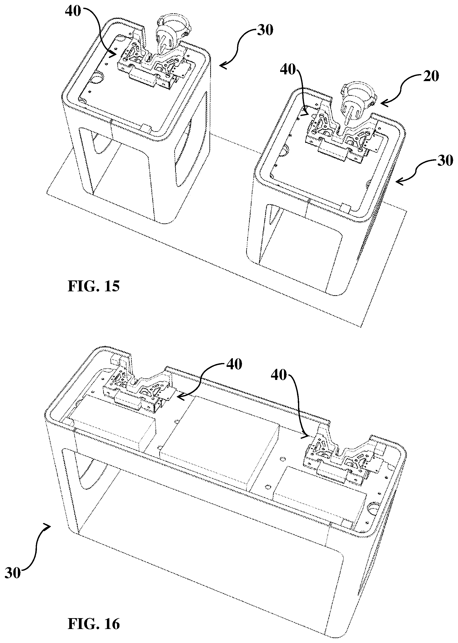 Patent US12508926 Figure 8 – Docking and recharging system for battery powered personal mobility vehicles