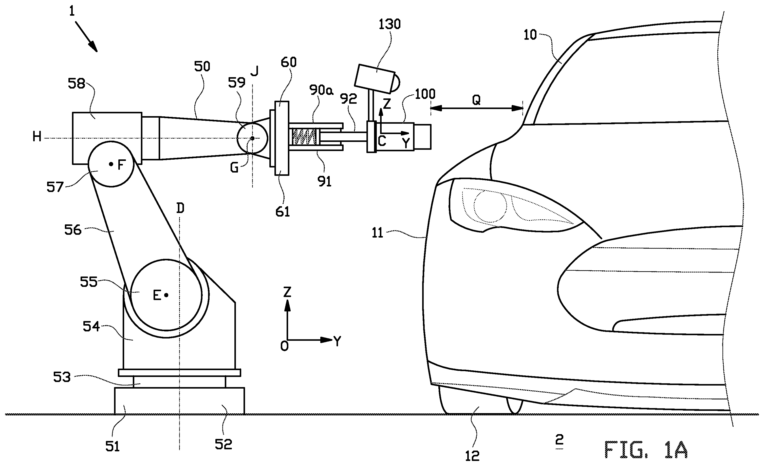 Patent US12508929 — Method for controlling charging infrastructure with a robotic charging interface — Figure 1